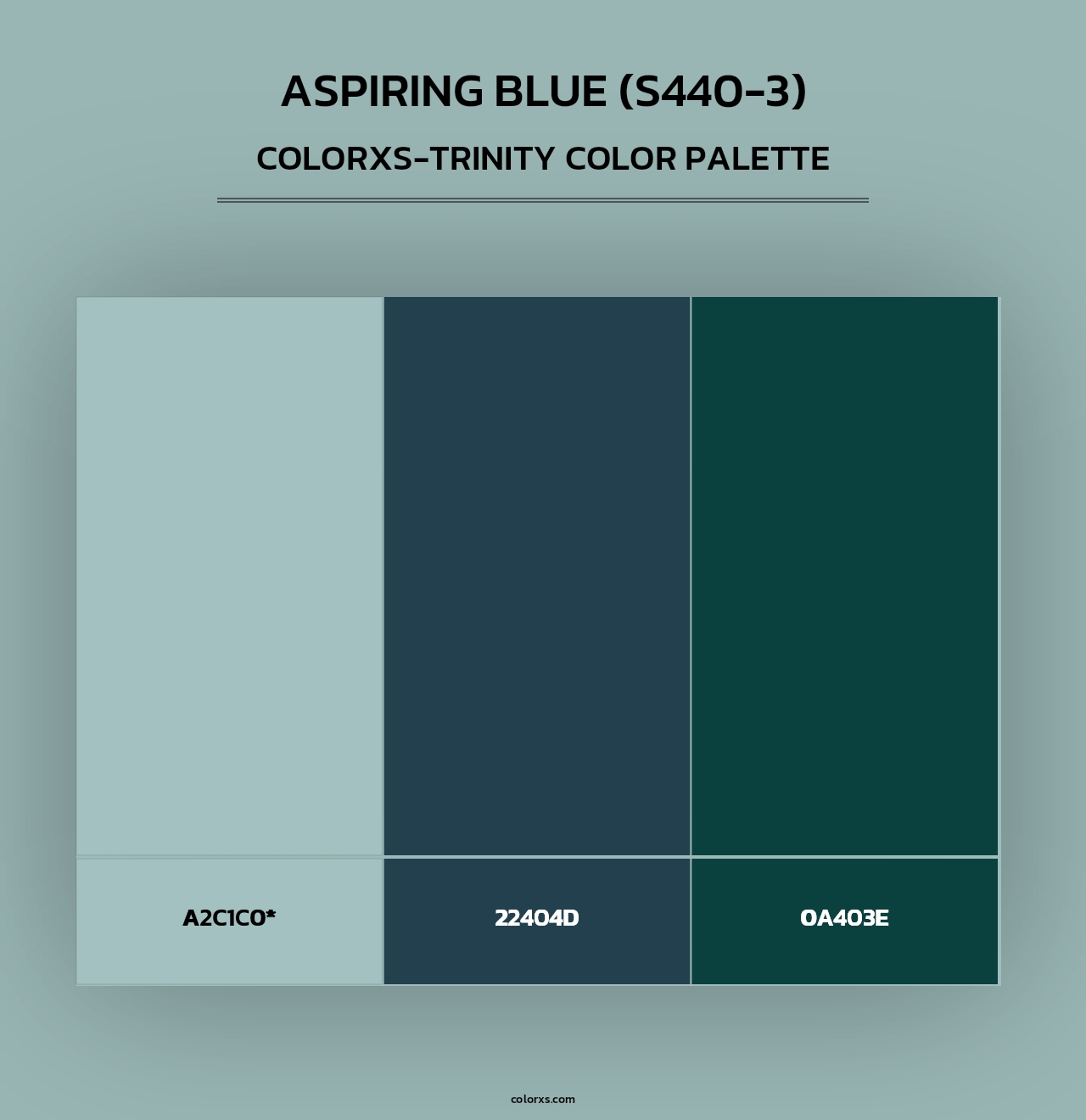 Aspiring Blue (S440-3) - Colorxs Trinity Palette
