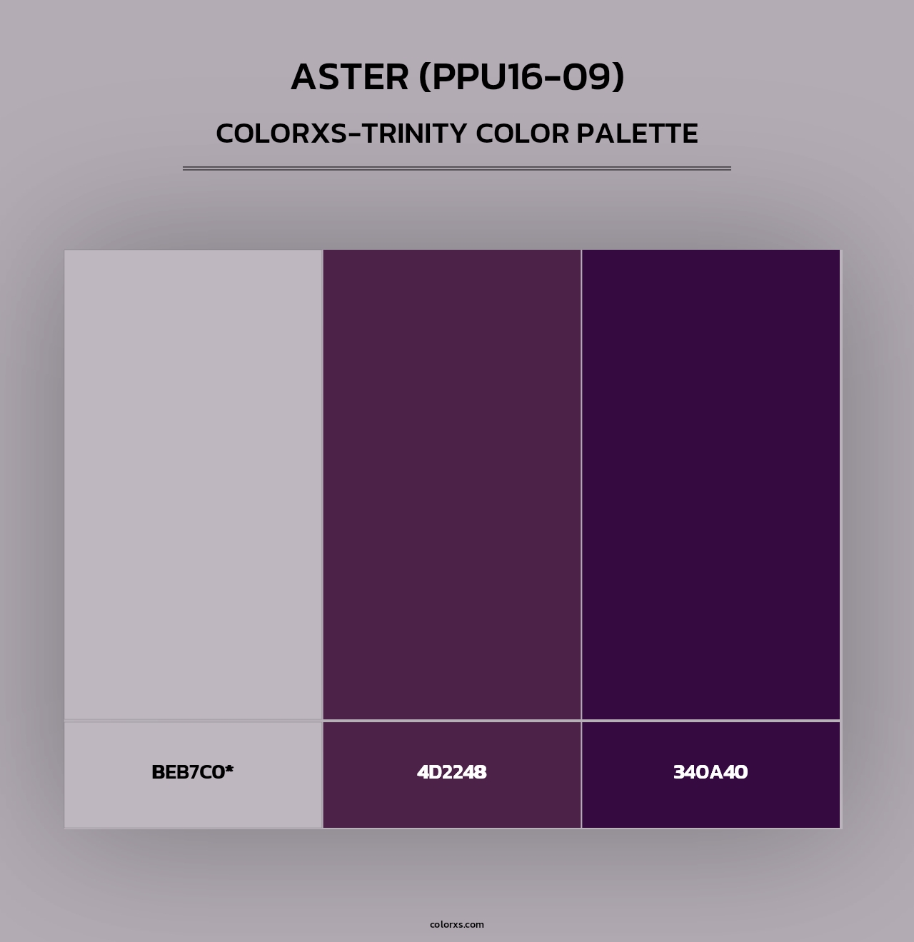 Aster (PPU16-09) - Colorxs Trinity Palette