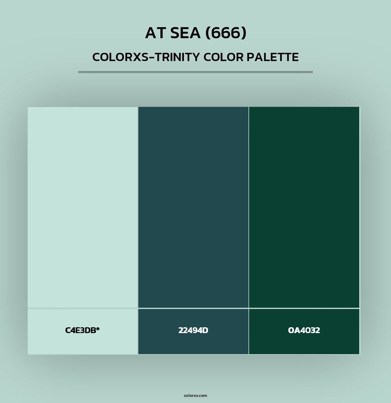 At Sea (666) - Colorxs Trinity Palette