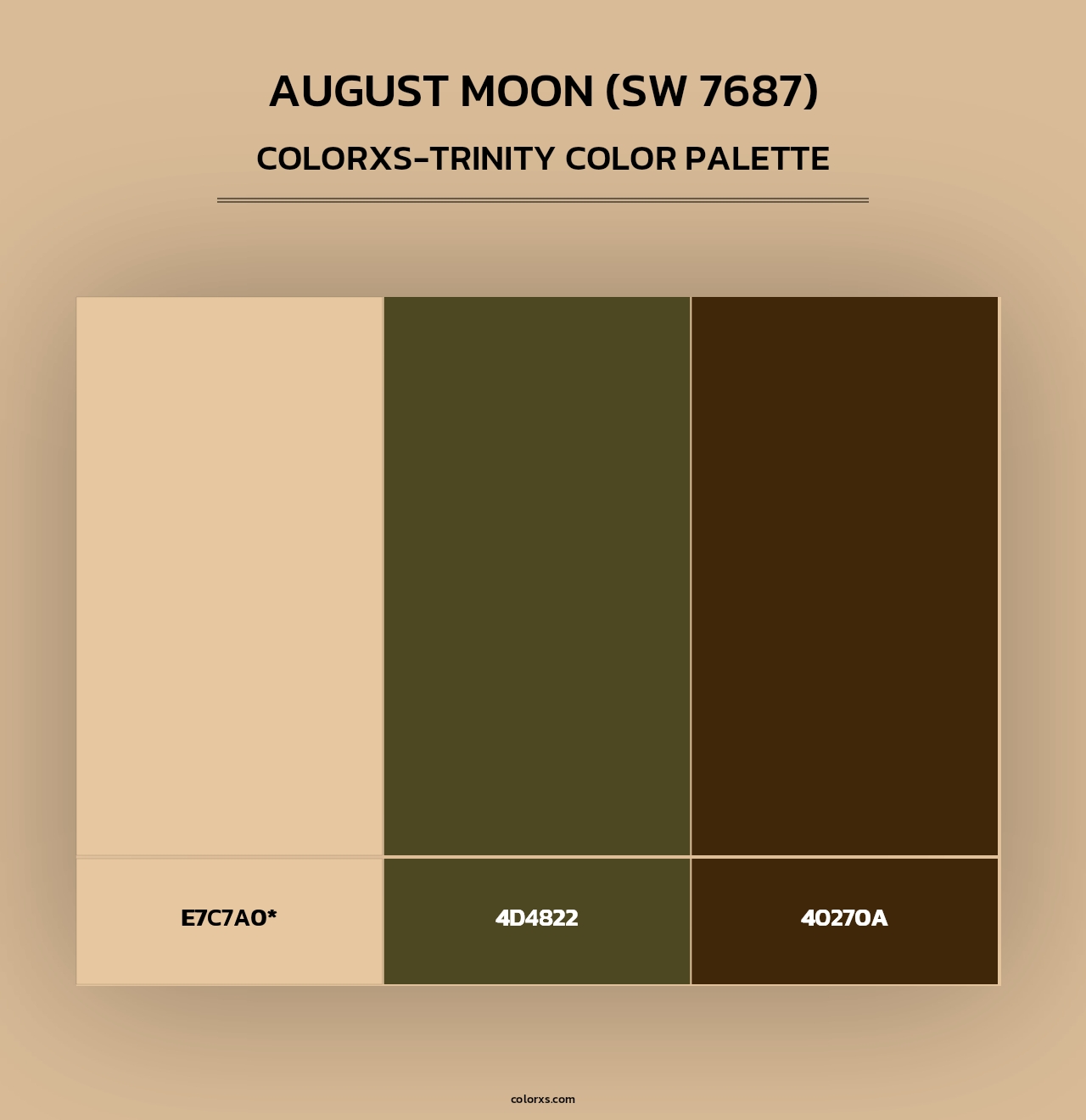August Moon (SW 7687) - Colorxs Trinity Palette