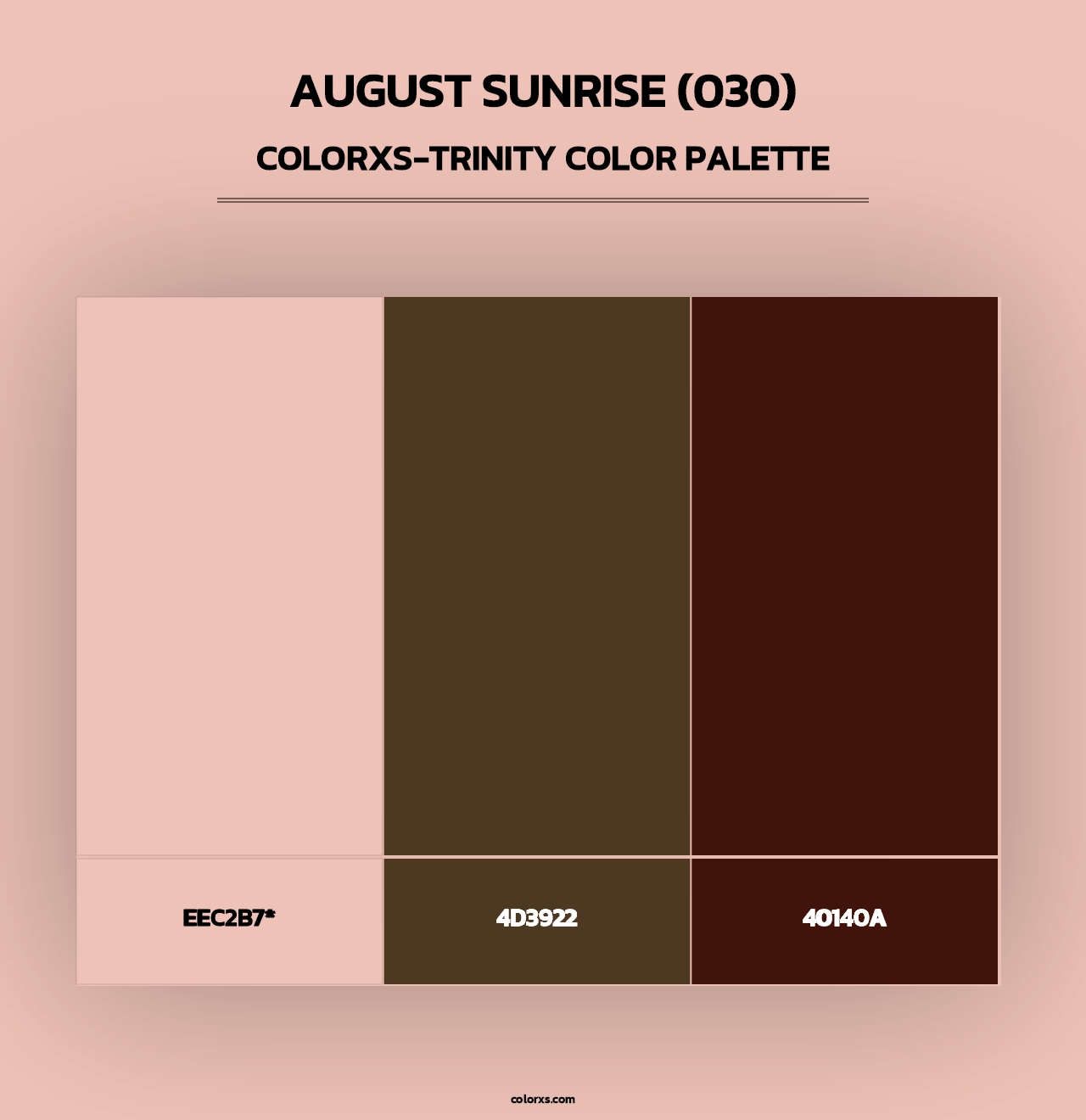 August Sunrise (030) - Colorxs Trinity Palette
