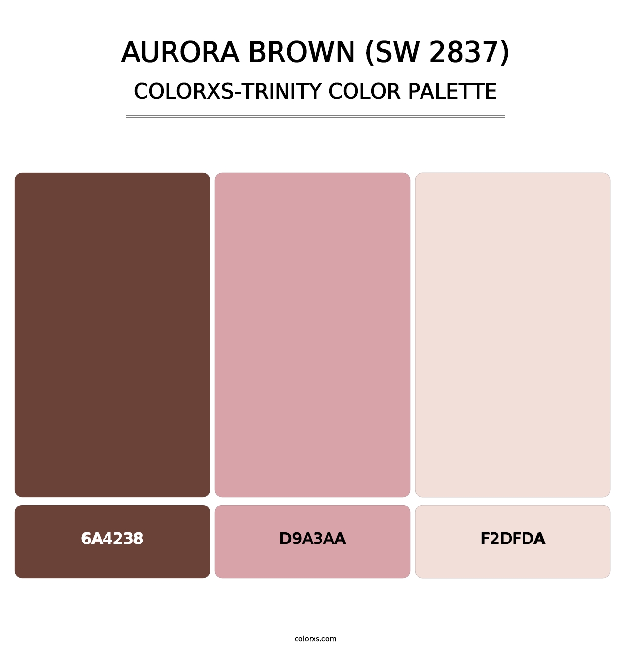Aurora Brown (SW 2837) - Colorxs Trinity Palette