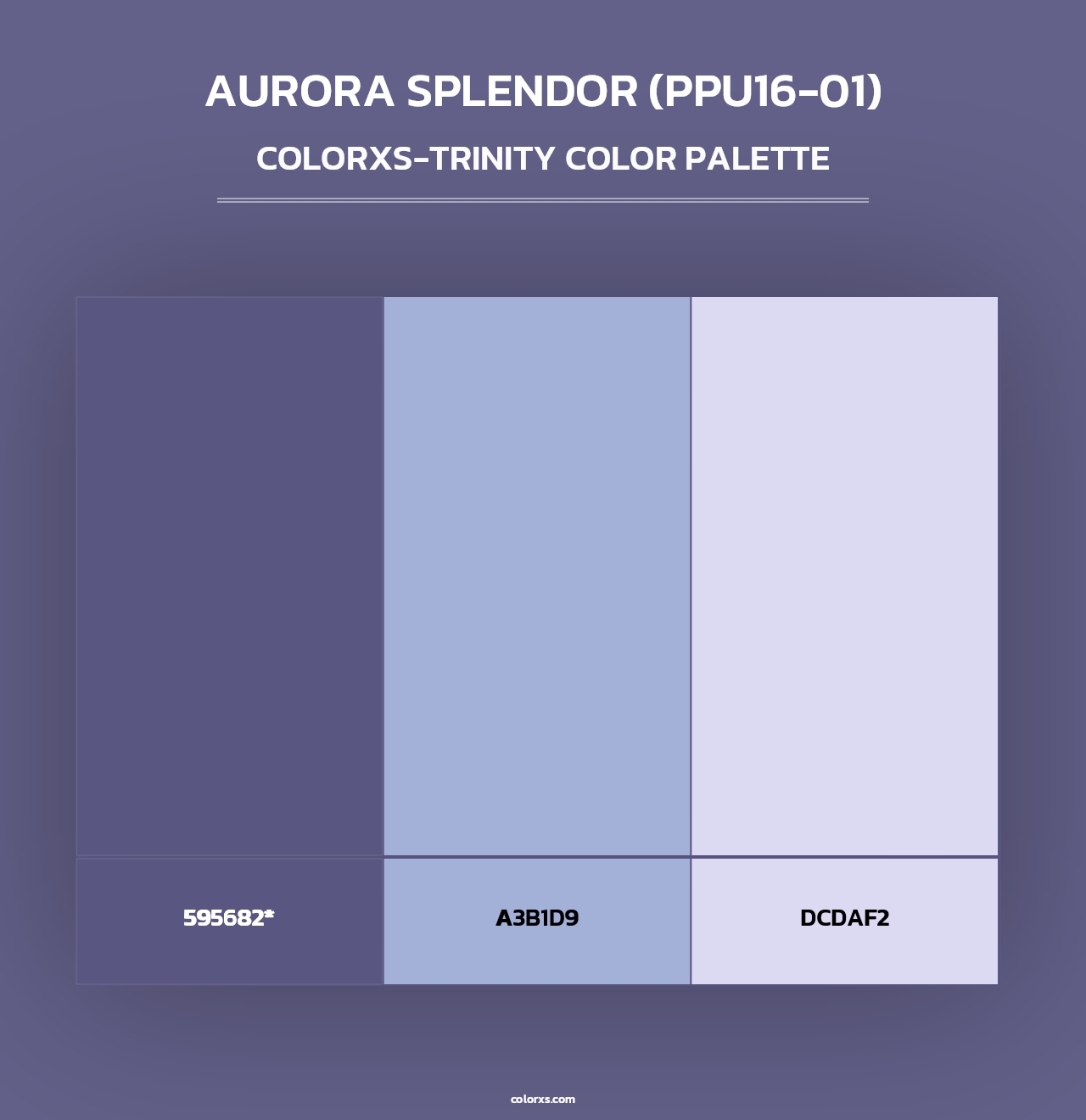 Aurora Splendor (PPU16-01) - Colorxs Trinity Palette