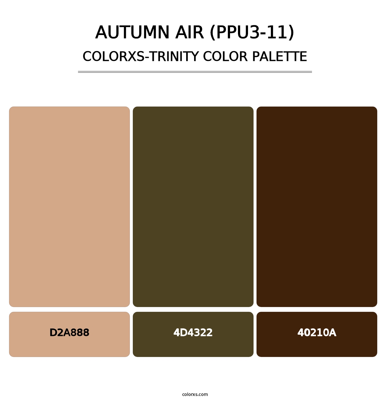 Autumn Air (PPU3-11) - Colorxs Trinity Palette