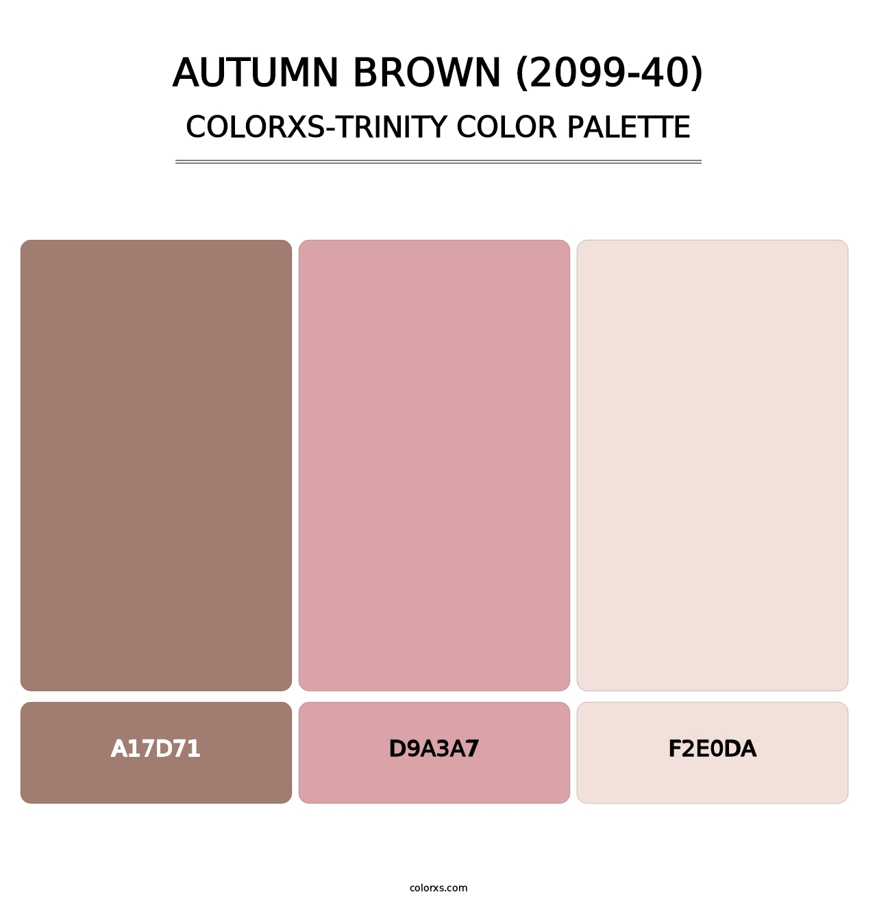 Autumn Brown (2099-40) - Colorxs Trinity Palette