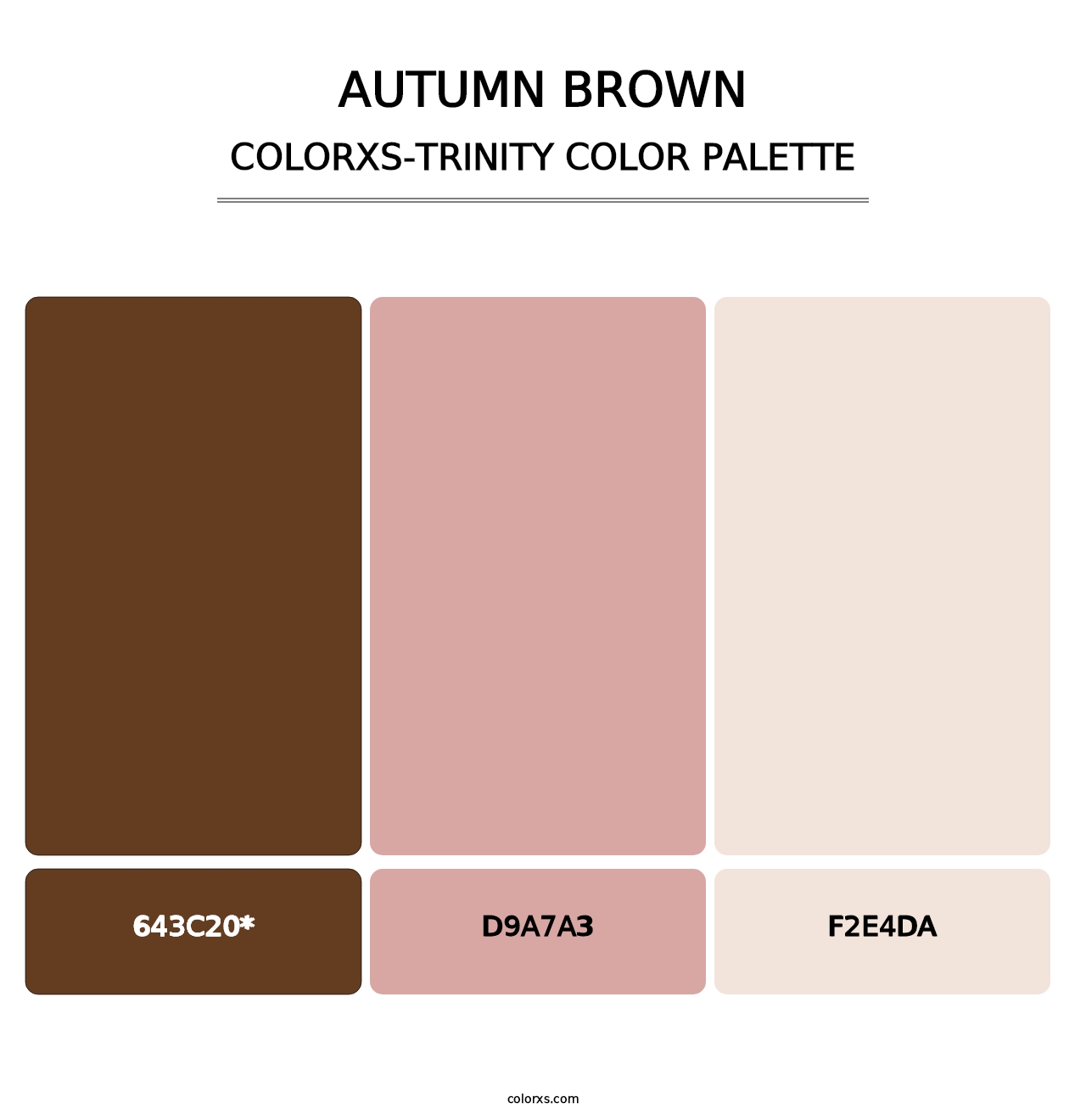Autumn Brown - Colorxs Trinity Palette