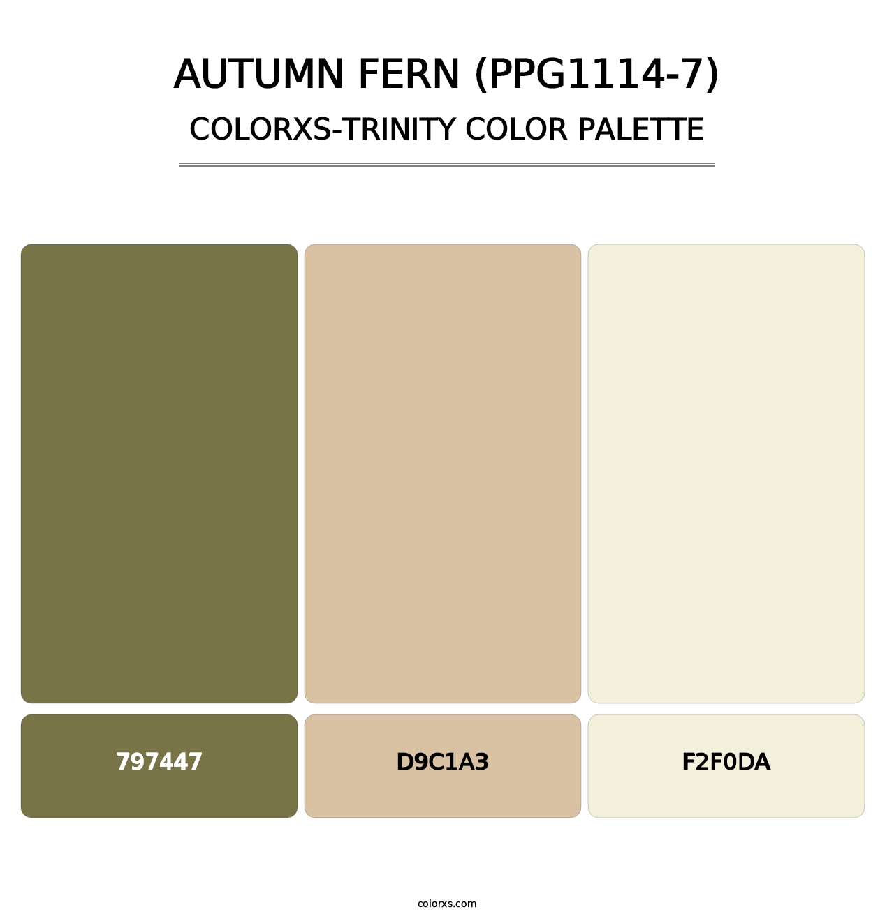 Autumn Fern (PPG1114-7) - Colorxs Trinity Palette