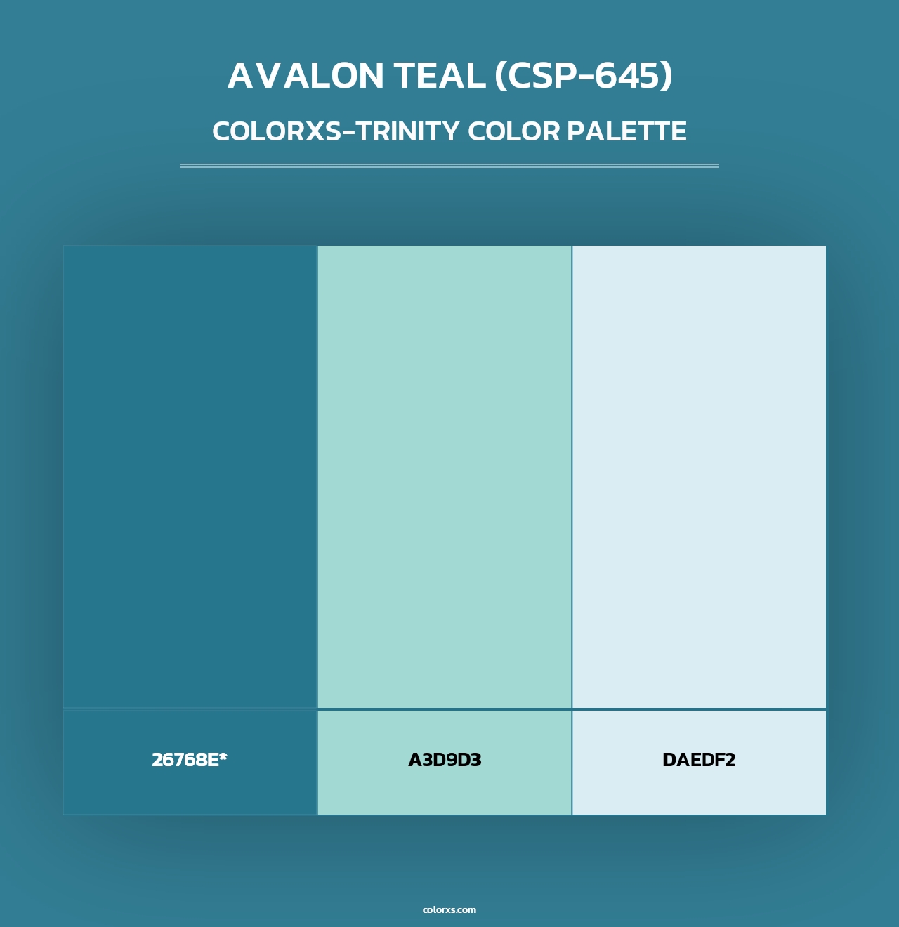 Avalon Teal (CSP-645) - Colorxs Trinity Palette