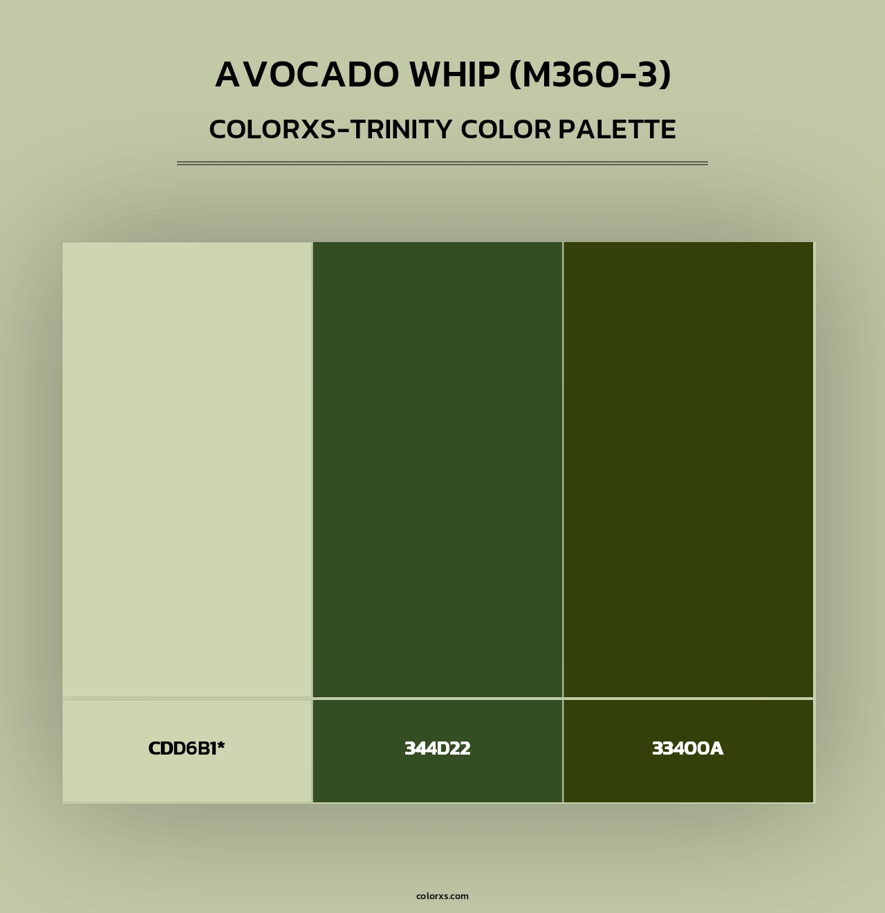 Avocado Whip (M360-3) - Colorxs Trinity Palette