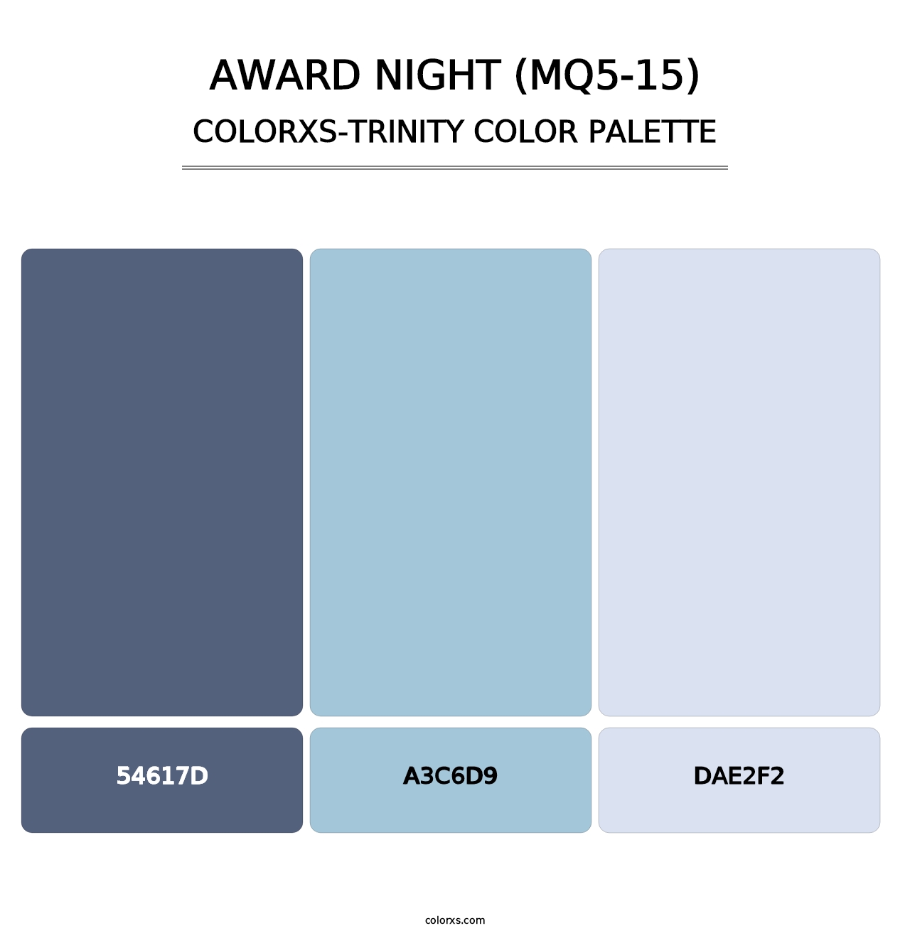 Award Night (MQ5-15) - Colorxs Trinity Palette