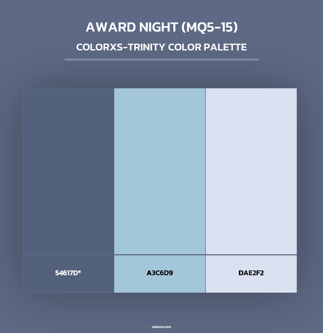 Award Night (MQ5-15) - Colorxs Trinity Palette