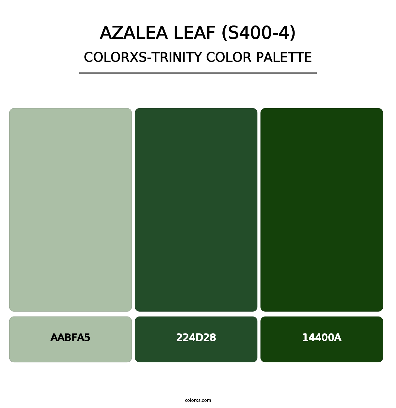 Azalea Leaf (S400-4) - Colorxs Trinity Palette