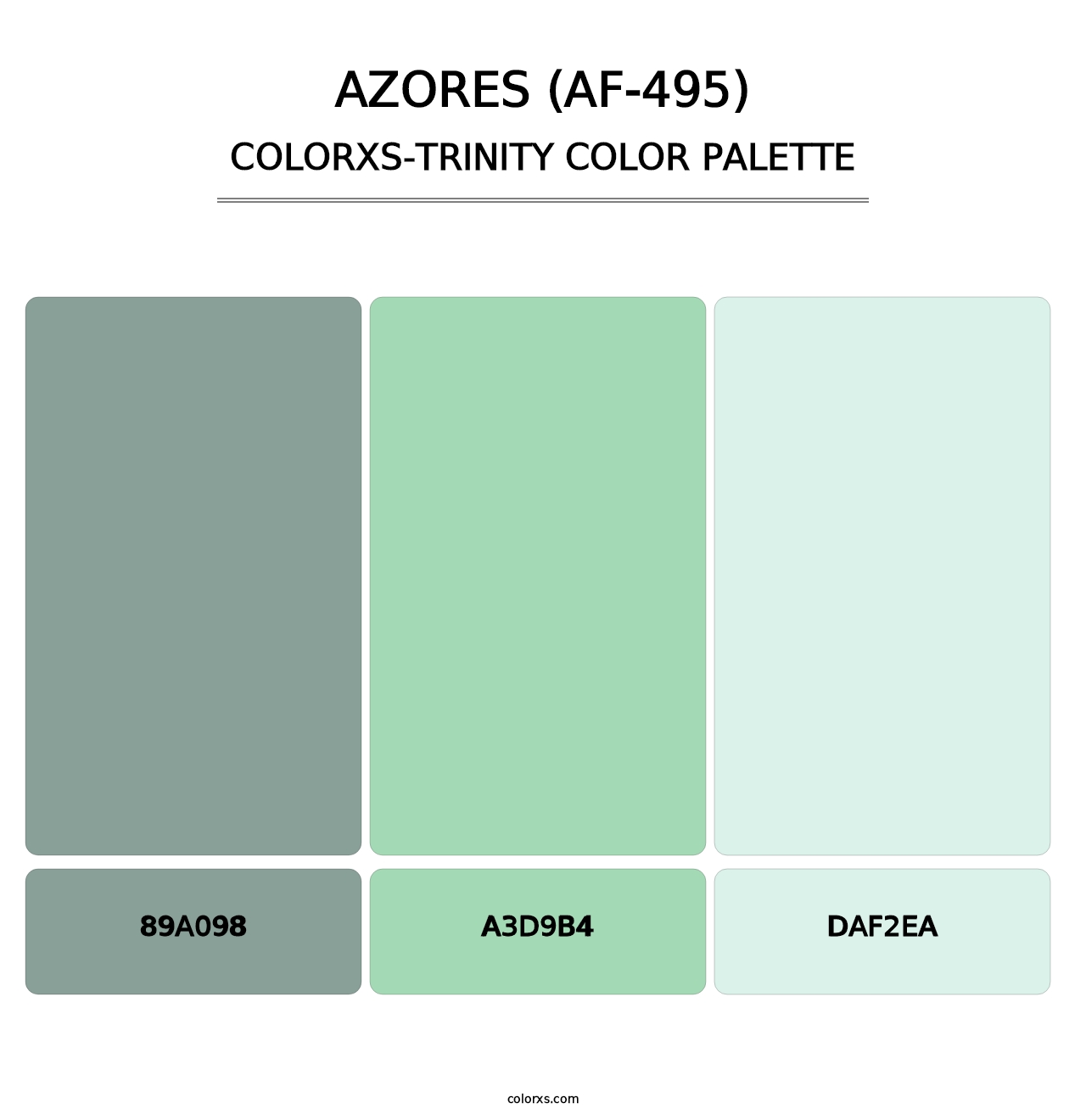 Azores (AF-495) - Colorxs Trinity Palette