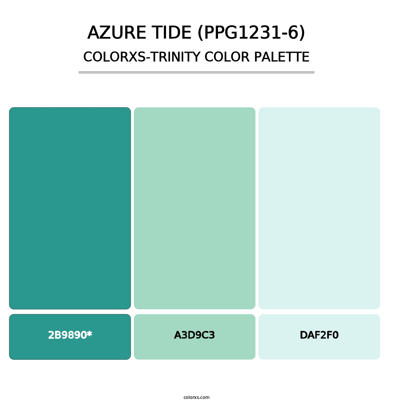 Azure Tide (PPG1231-6) - Colorxs Trinity Palette