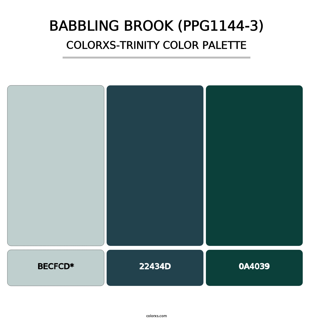 Babbling Brook (PPG1144-3) - Colorxs Trinity Palette