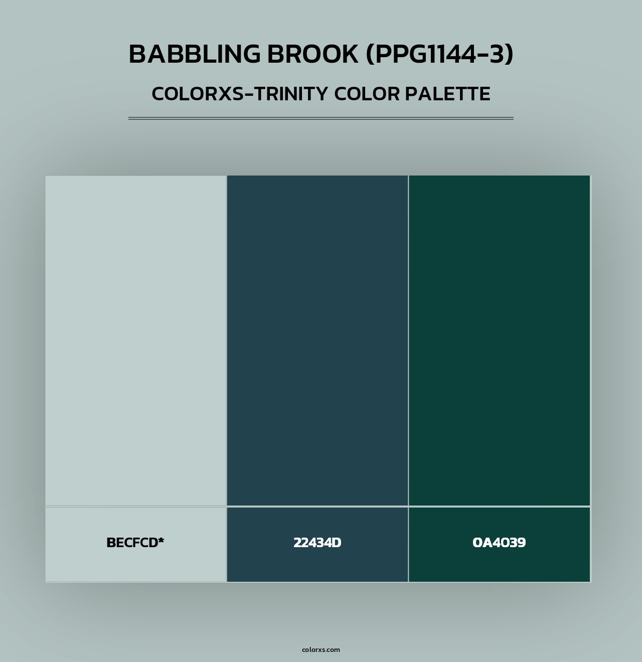 Babbling Brook (PPG1144-3) - Colorxs Trinity Palette