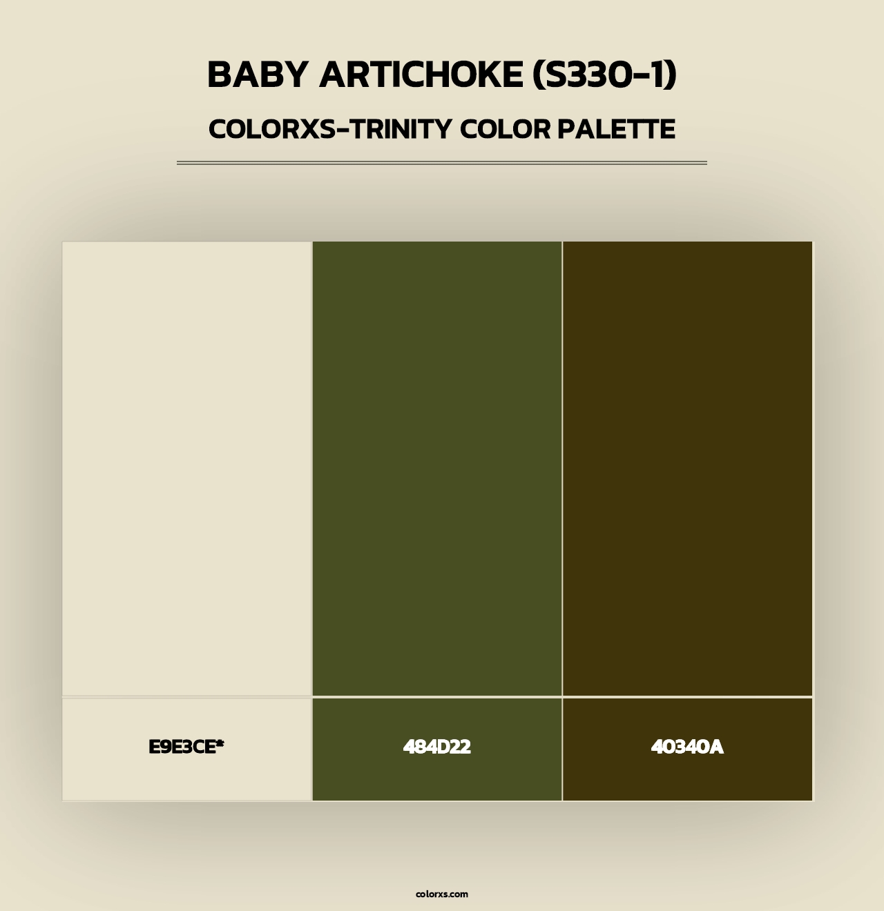 Baby Artichoke (S330-1) - Colorxs Trinity Palette