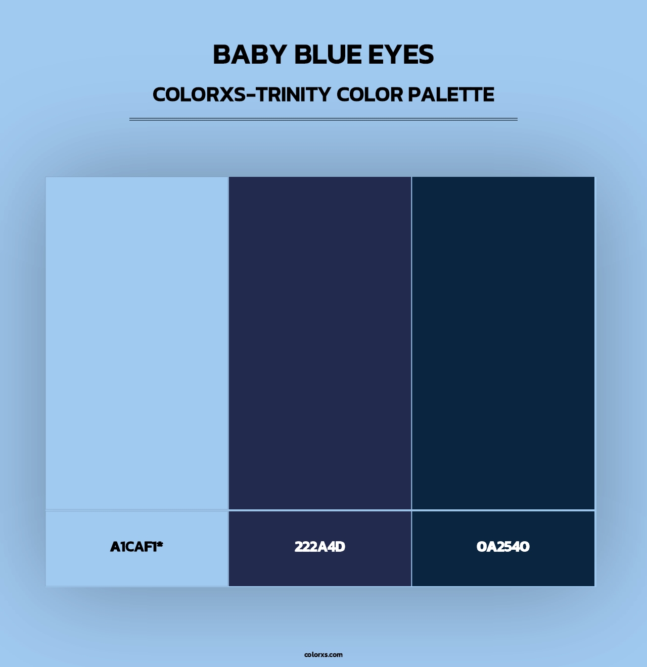 Baby Blue Eyes - Colorxs Trinity Palette