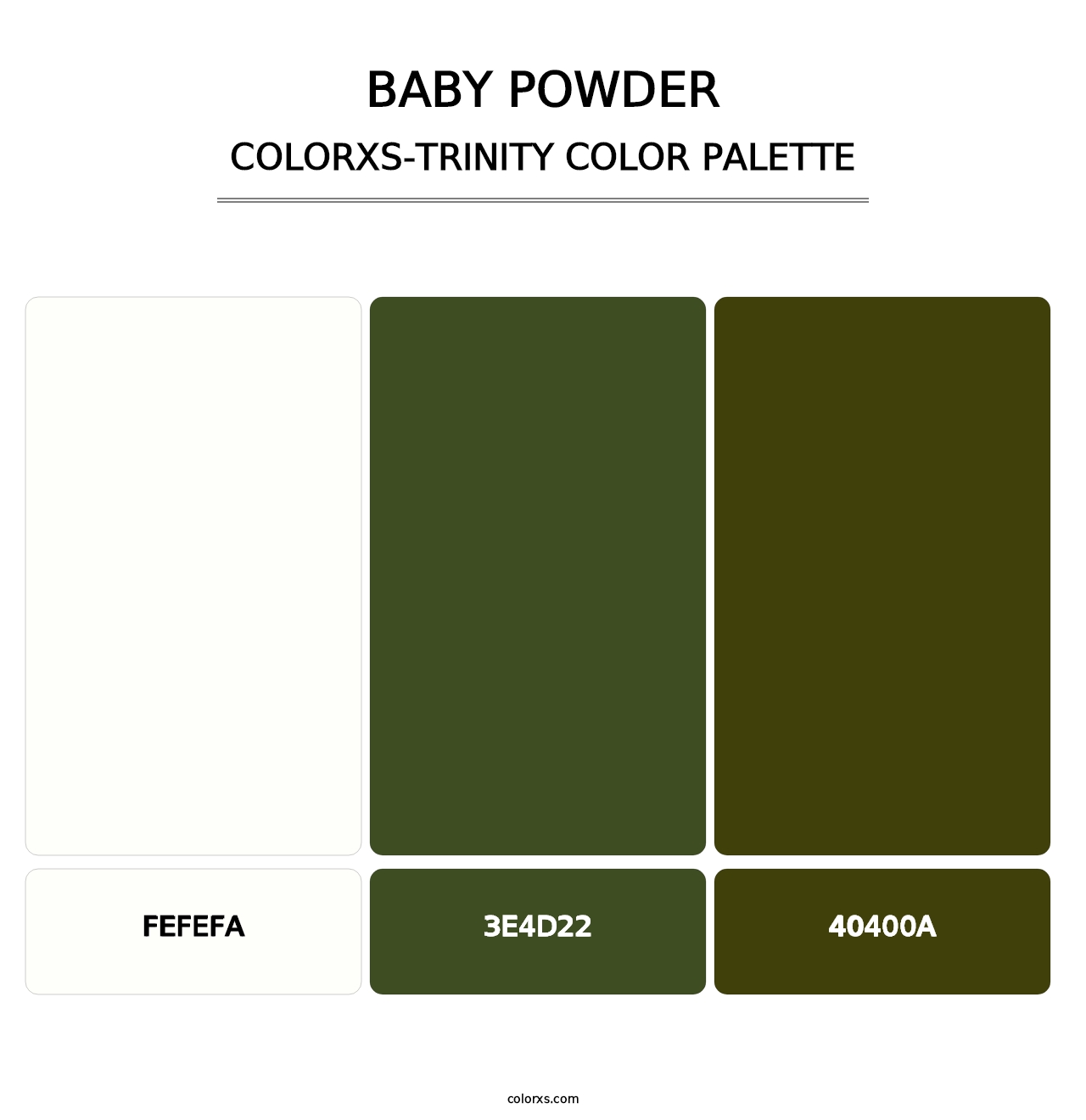 Baby Powder - Colorxs Trinity Palette