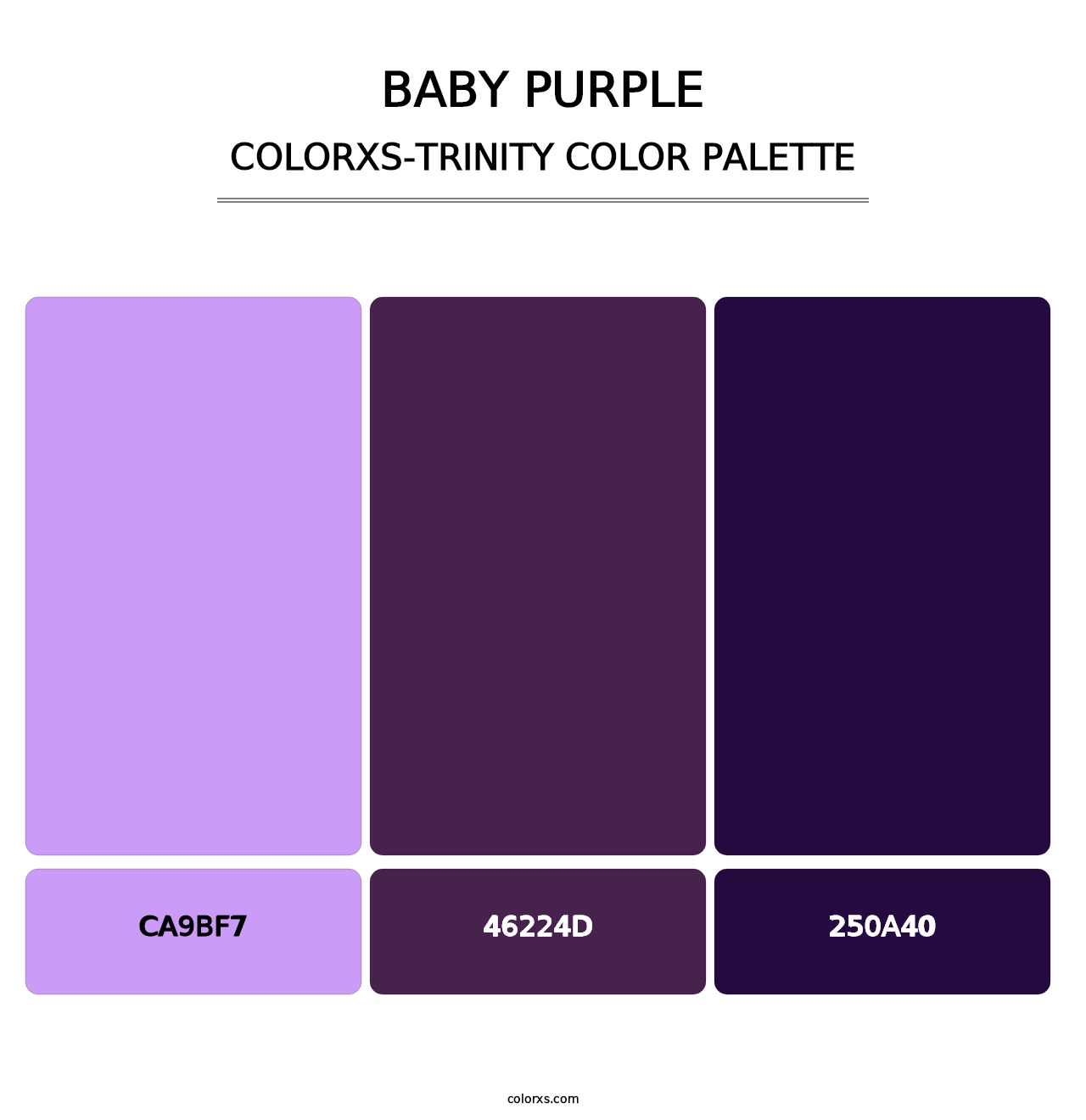 Baby Purple - Colorxs Trinity Palette