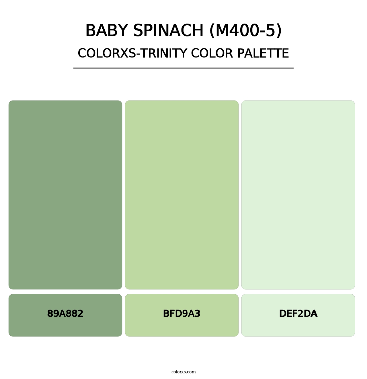 Baby Spinach (M400-5) - Colorxs Trinity Palette