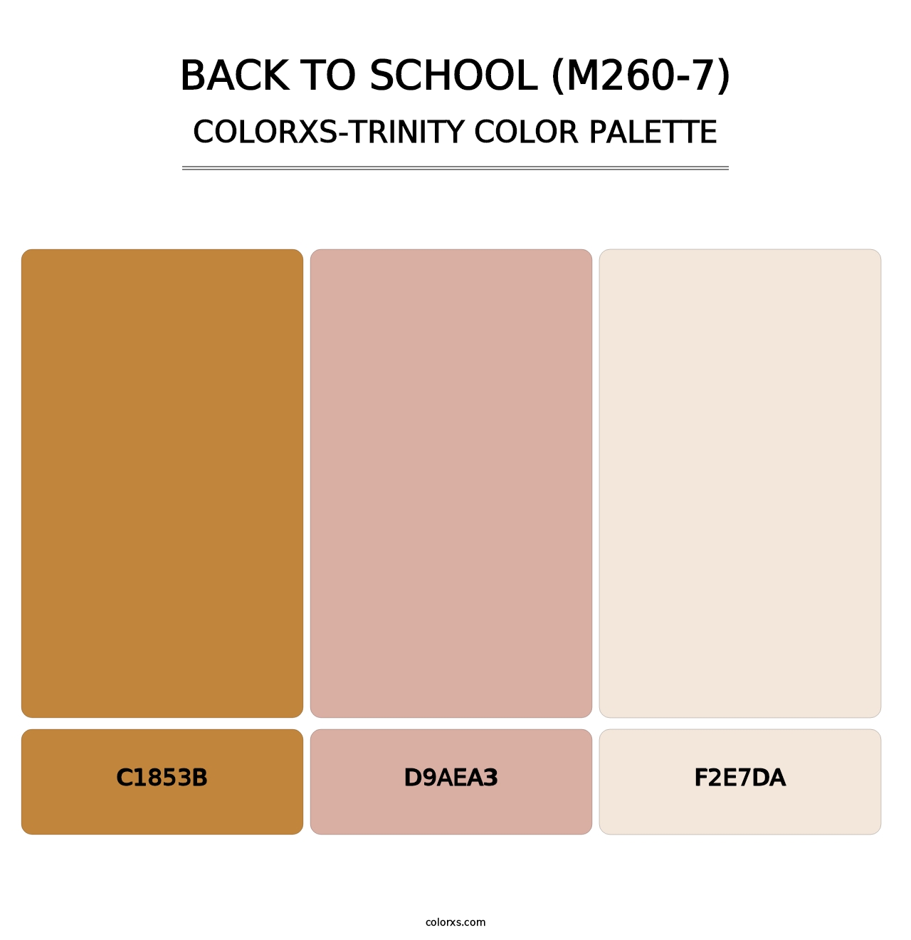 Back To School (M260-7) - Colorxs Trinity Palette