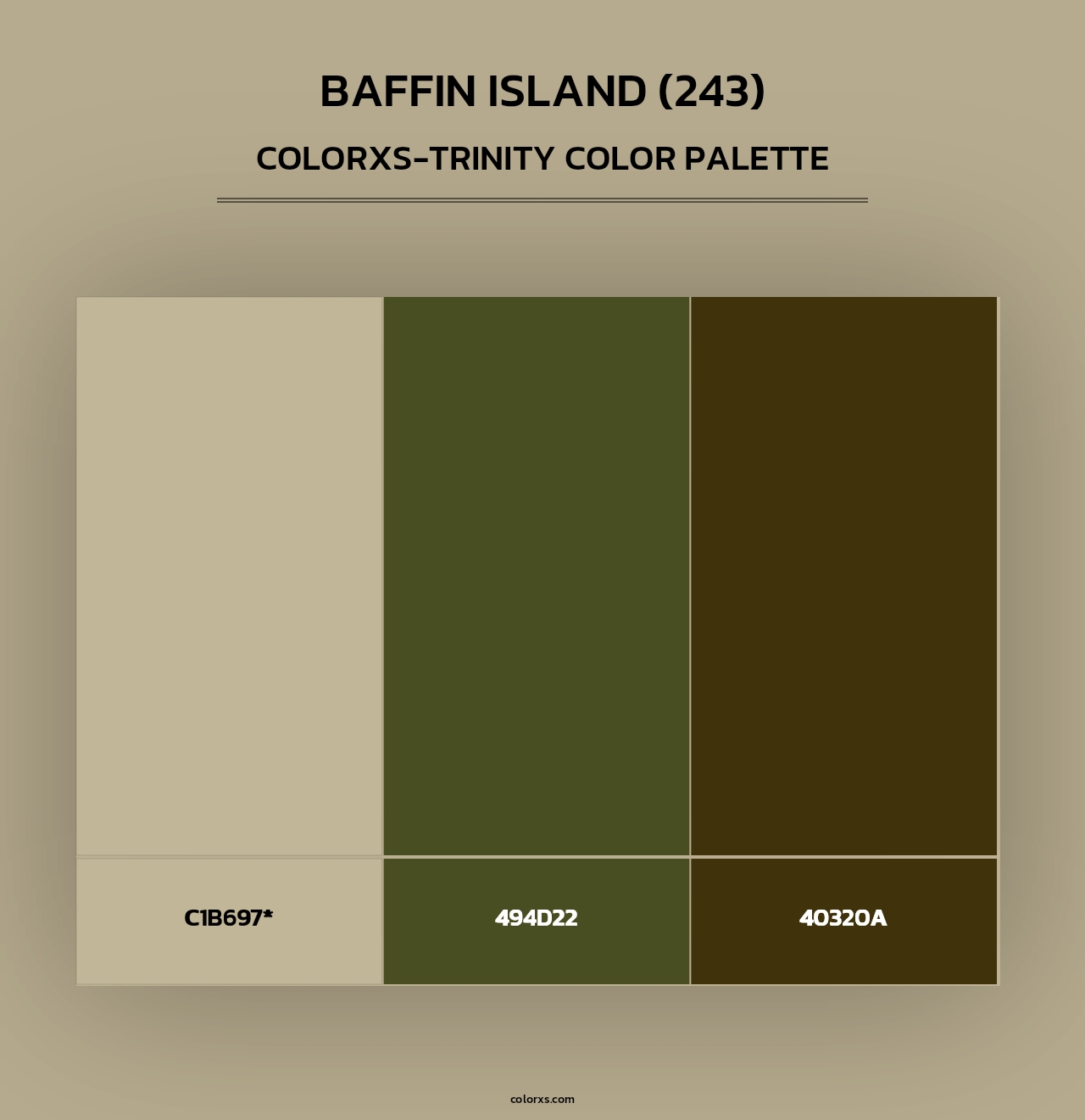 Baffin Island (243) - Colorxs Trinity Palette