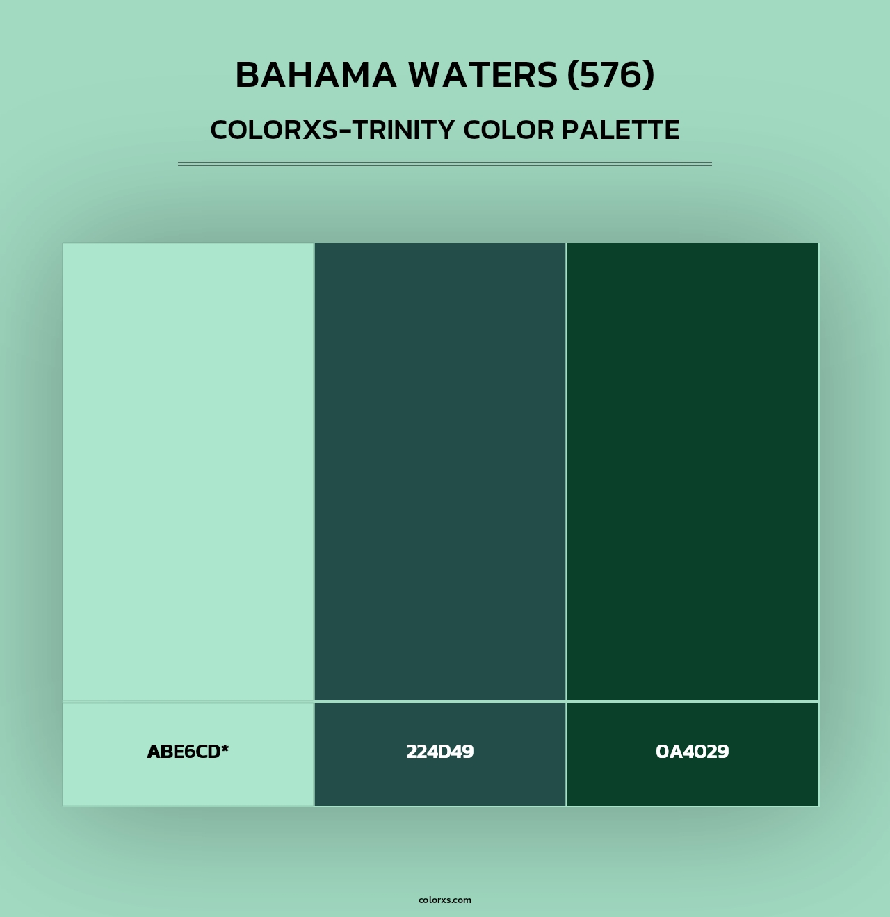 Bahama Waters (576) - Colorxs Trinity Palette