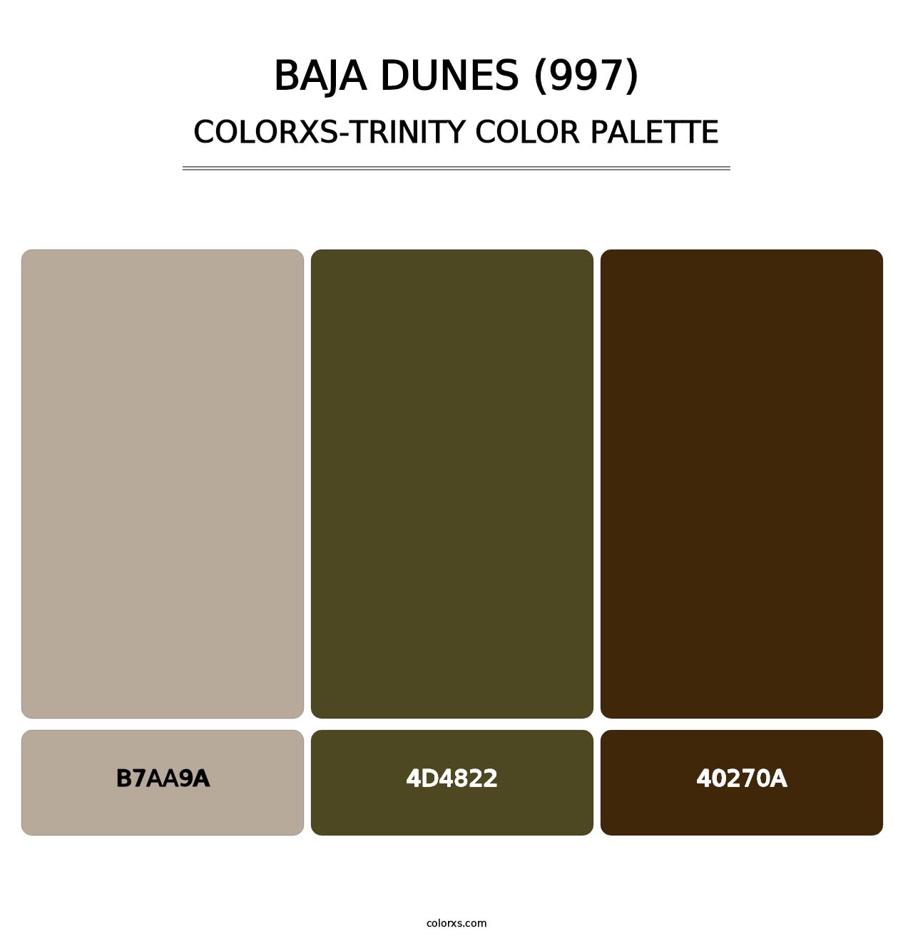 Baja Dunes (997) - Colorxs Trinity Palette