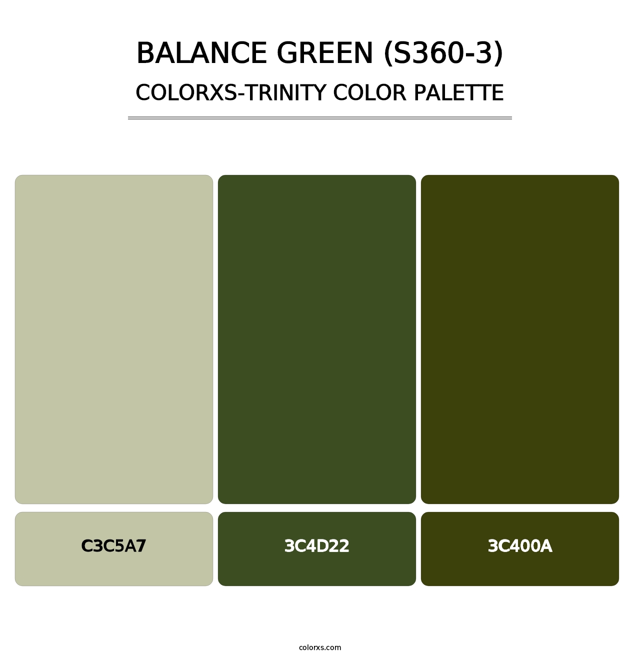 Balance Green (S360-3) - Colorxs Trinity Palette