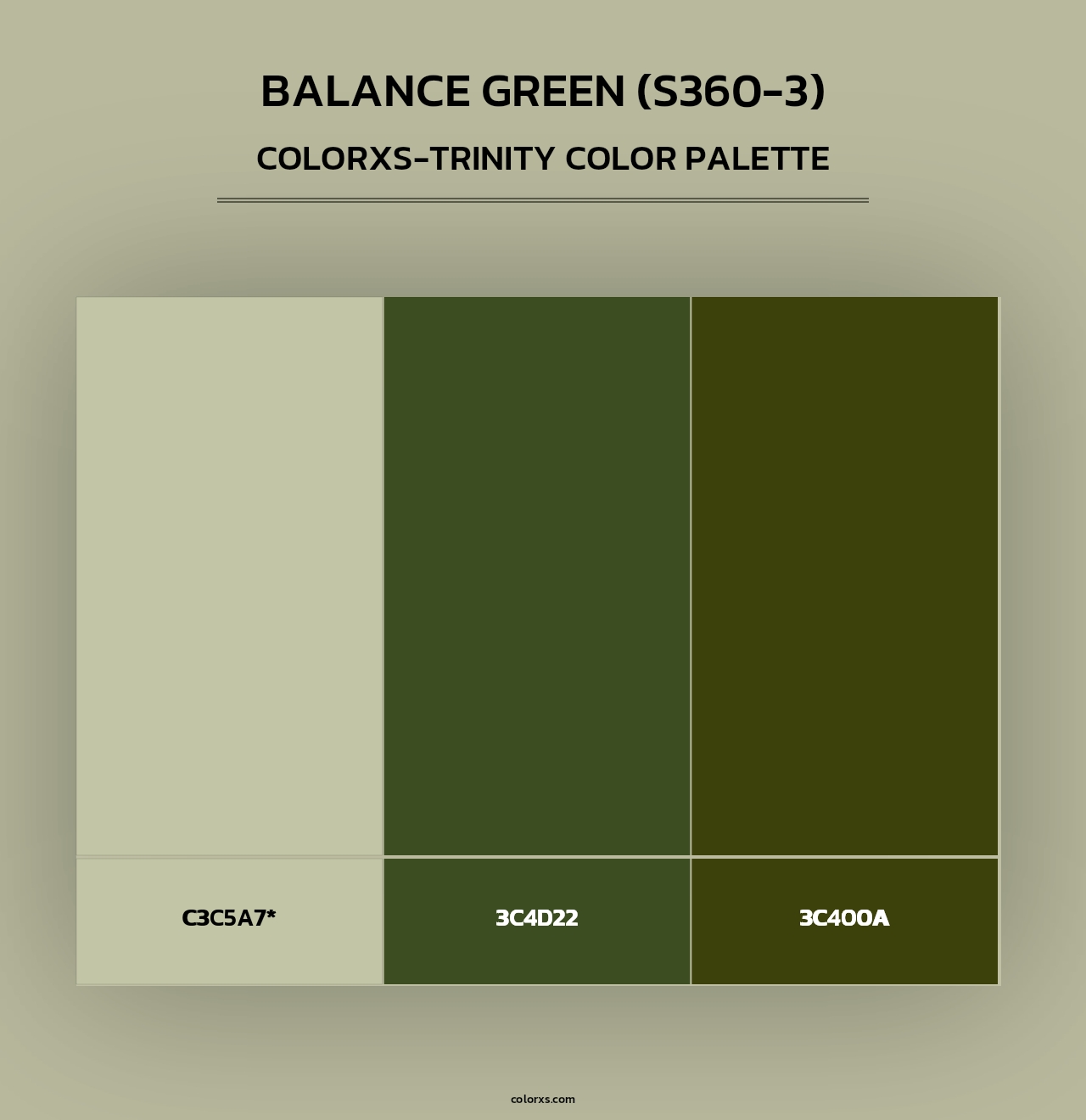 Balance Green (S360-3) - Colorxs Trinity Palette