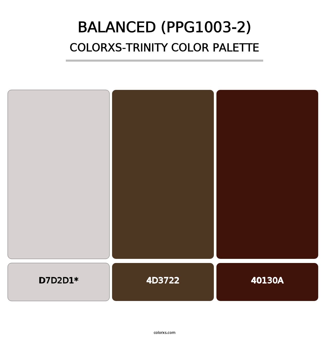 Balanced (PPG1003-2) - Colorxs Trinity Palette