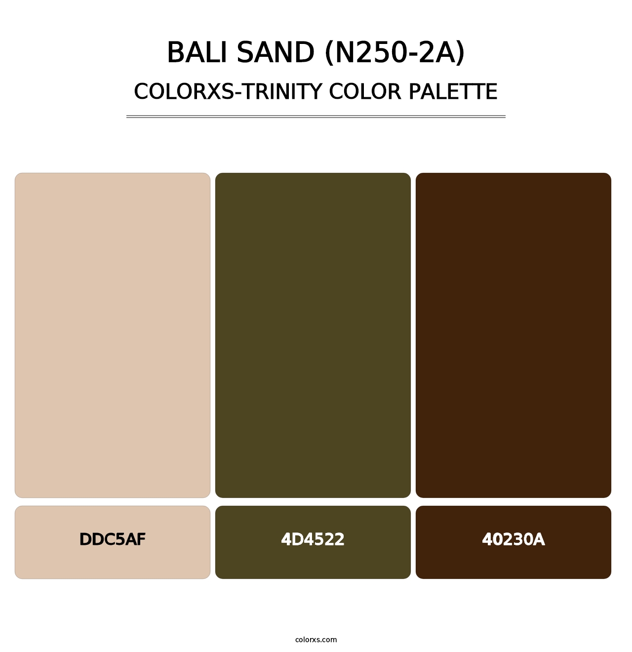 Bali Sand (N250-2A) - Colorxs Trinity Palette