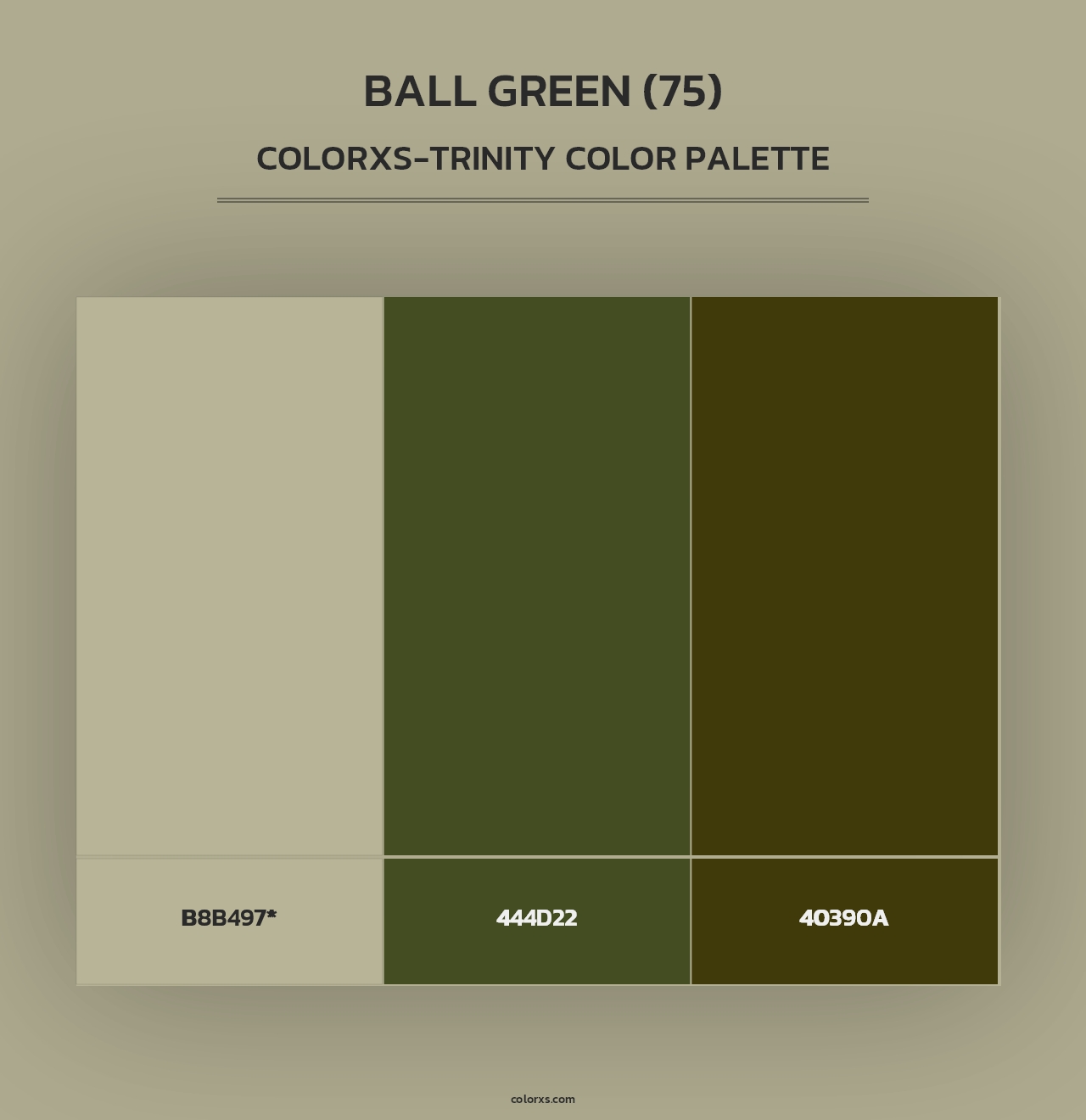 Ball Green (75) - Colorxs Trinity Palette