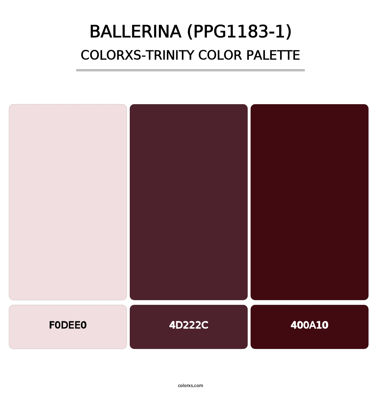 Ballerina (PPG1183-1) - Colorxs Trinity Palette