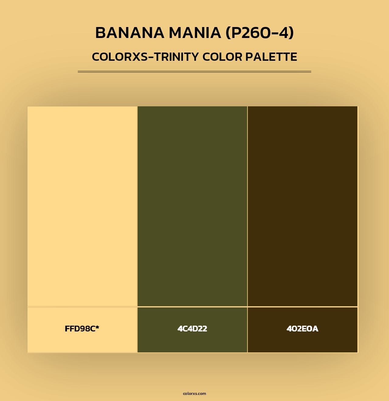 Banana Mania (P260-4) - Colorxs Trinity Palette
