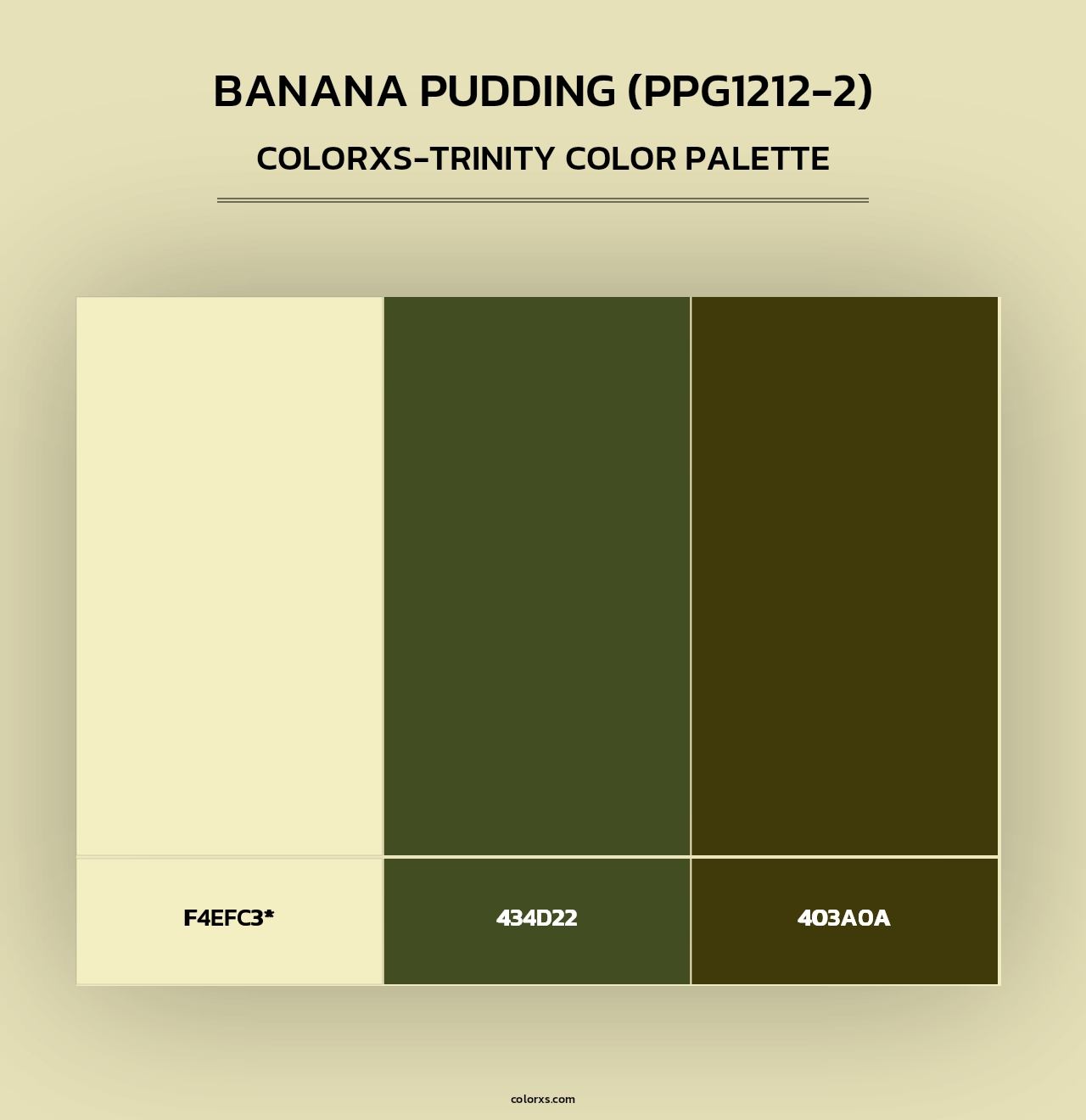 Banana Pudding (PPG1212-2) - Colorxs Trinity Palette
