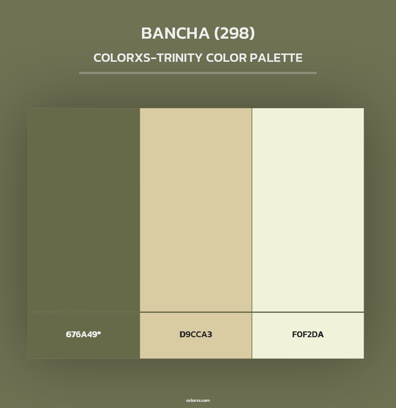 Bancha (298) - Colorxs Trinity Palette