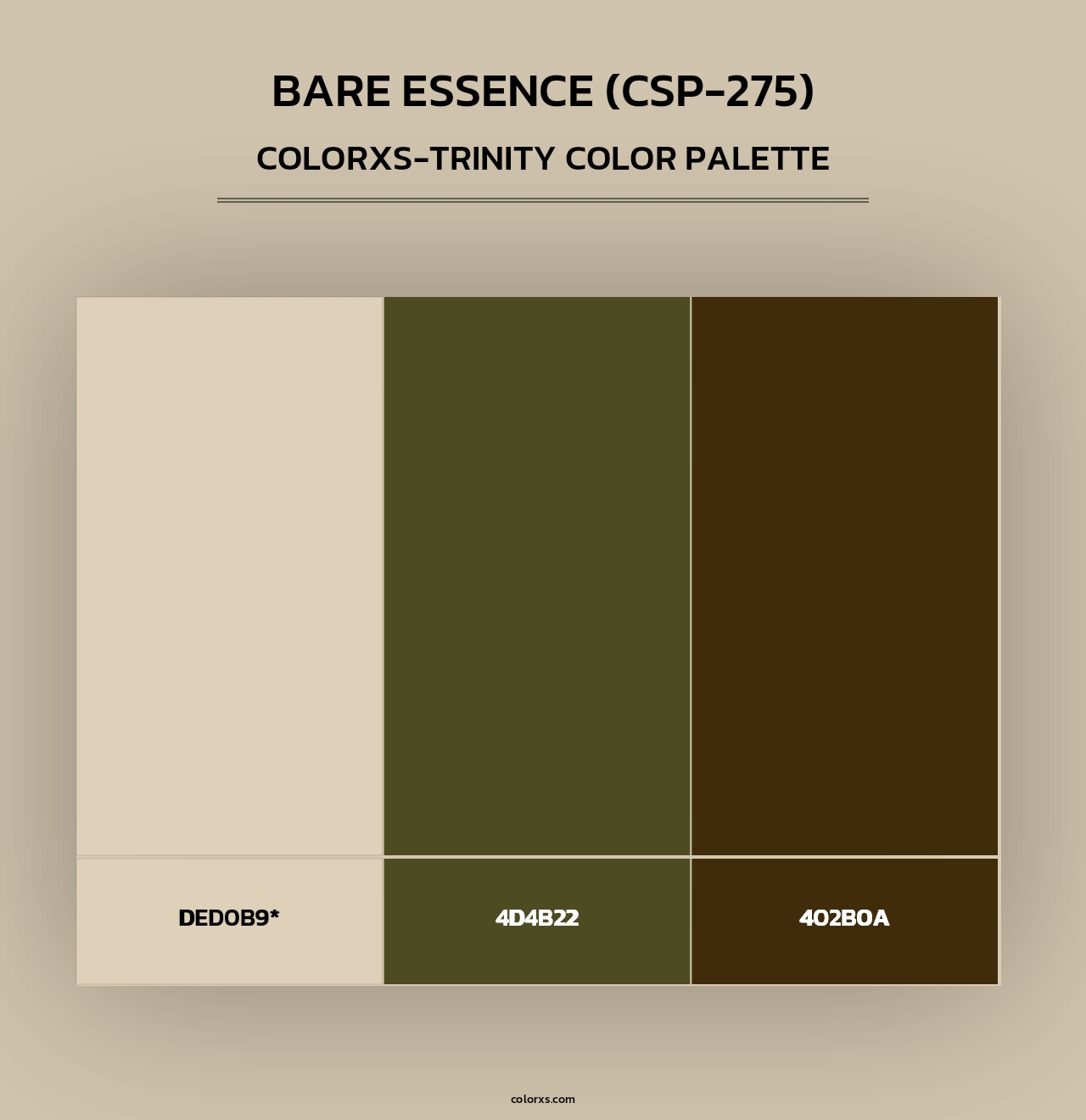 Bare Essence (CSP-275) - Colorxs Trinity Palette