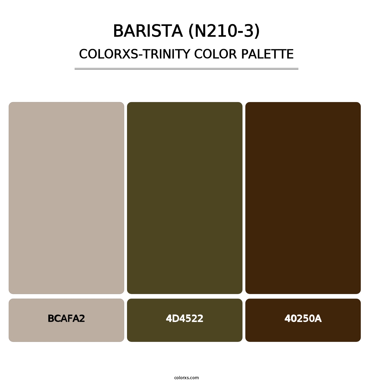 Barista (N210-3) - Colorxs Trinity Palette