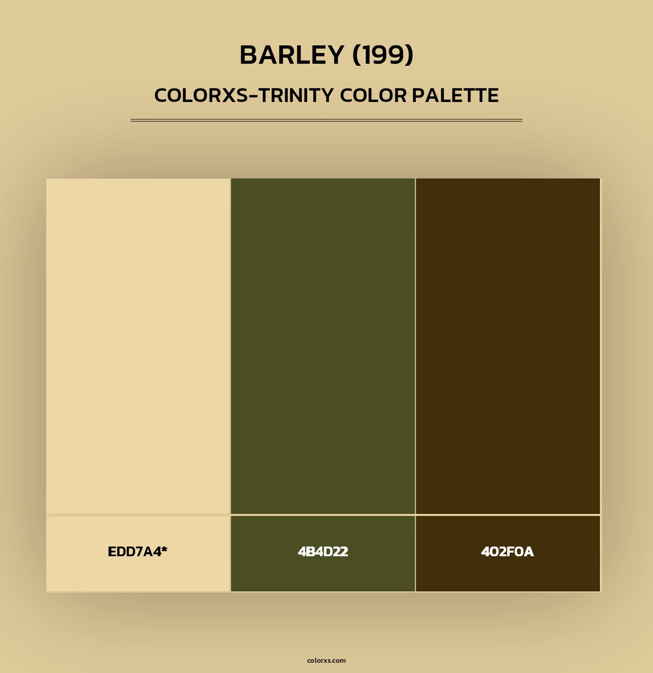 Barley (199) - Colorxs Trinity Palette