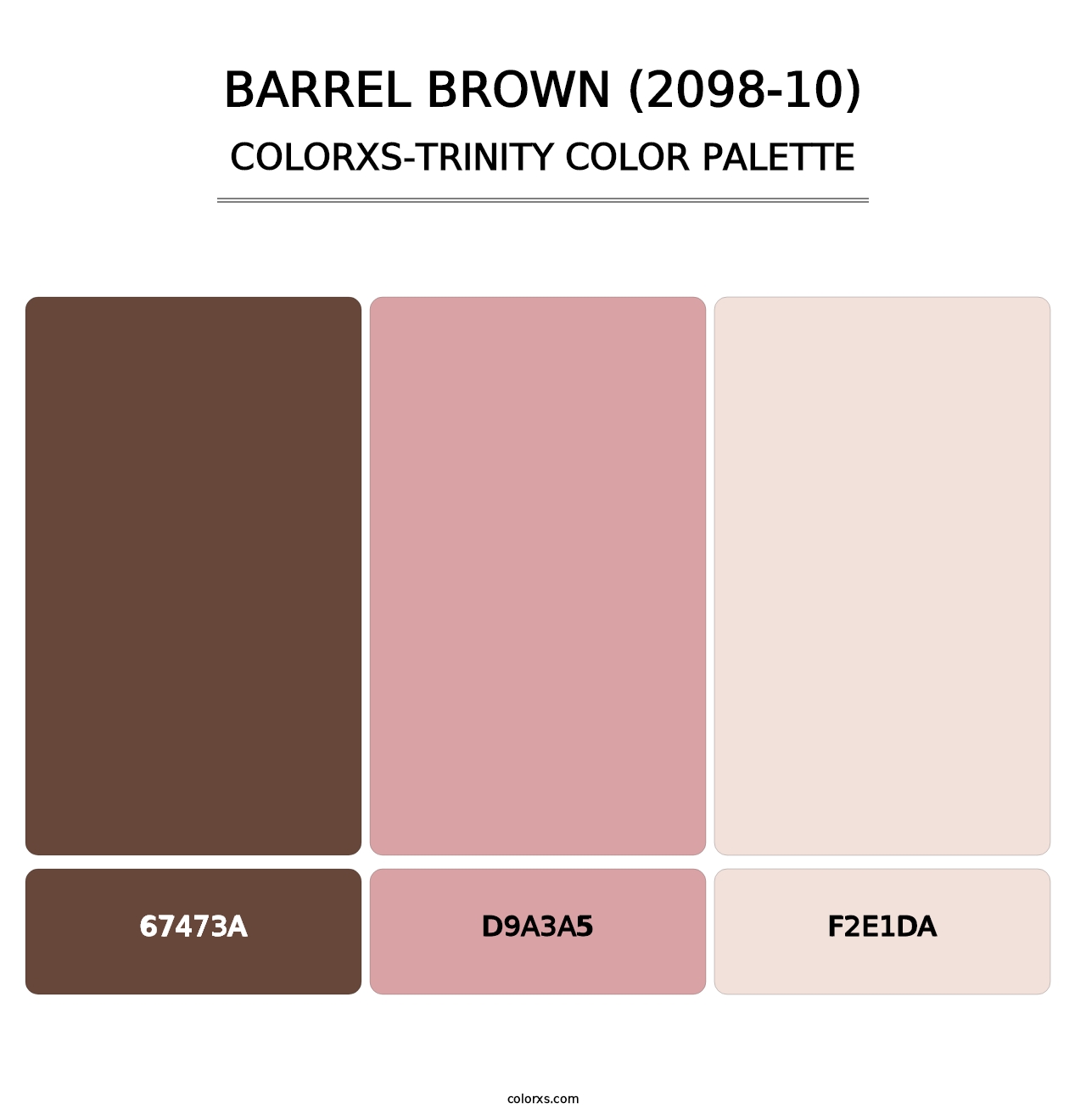 Barrel Brown (2098-10) - Colorxs Trinity Palette