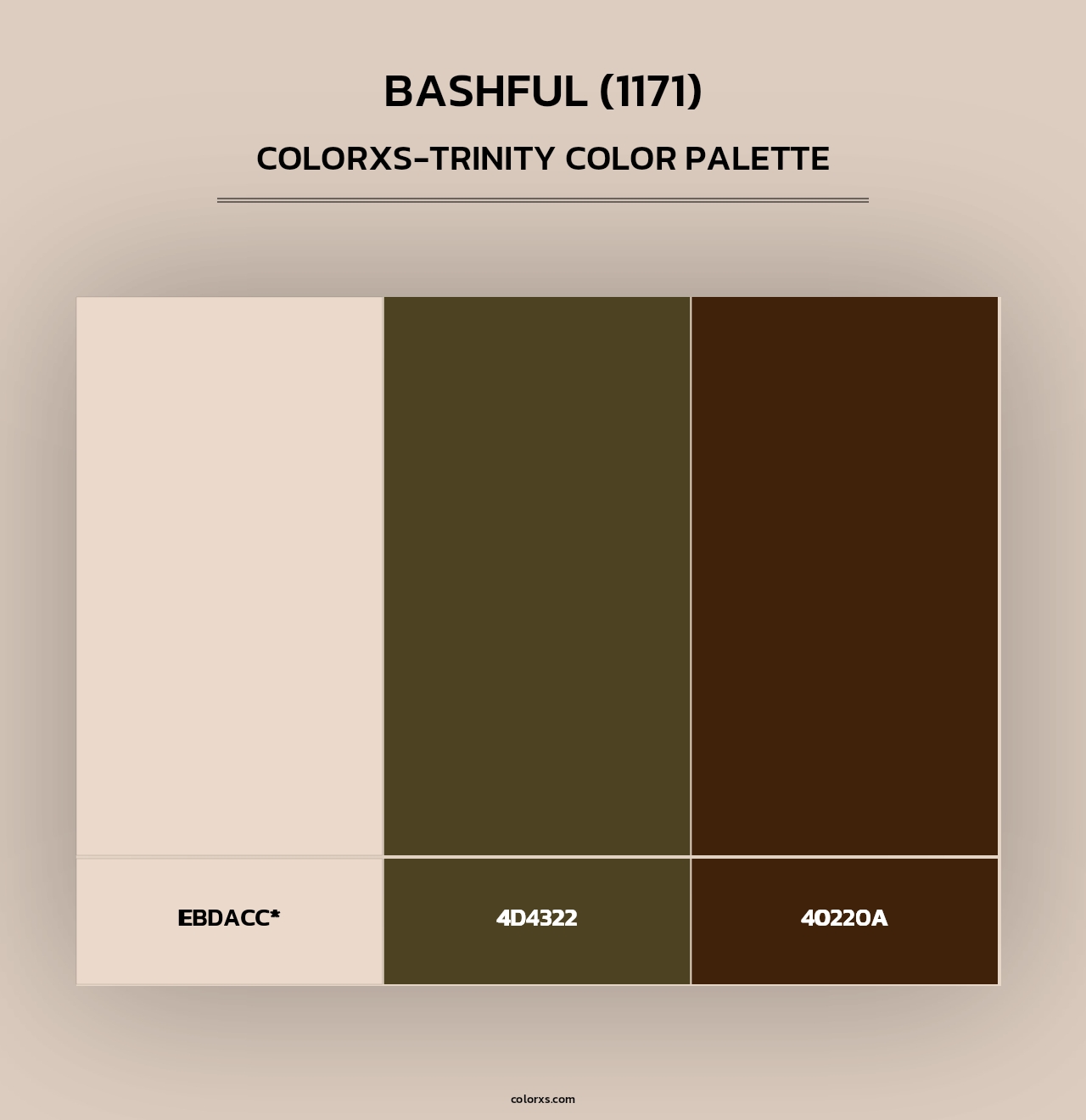 Bashful (1171) - Colorxs Trinity Palette