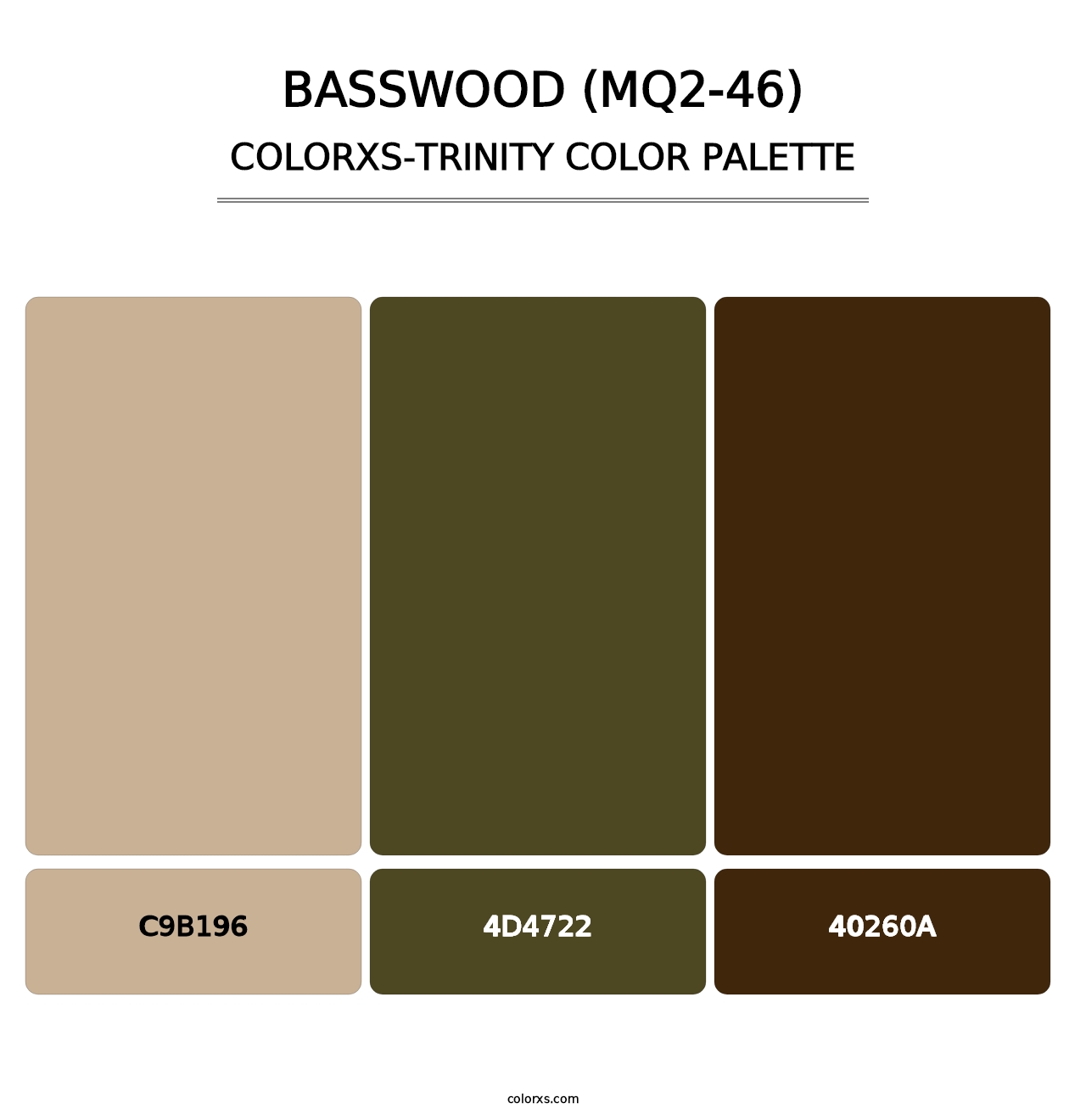 Basswood (MQ2-46) - Colorxs Trinity Palette