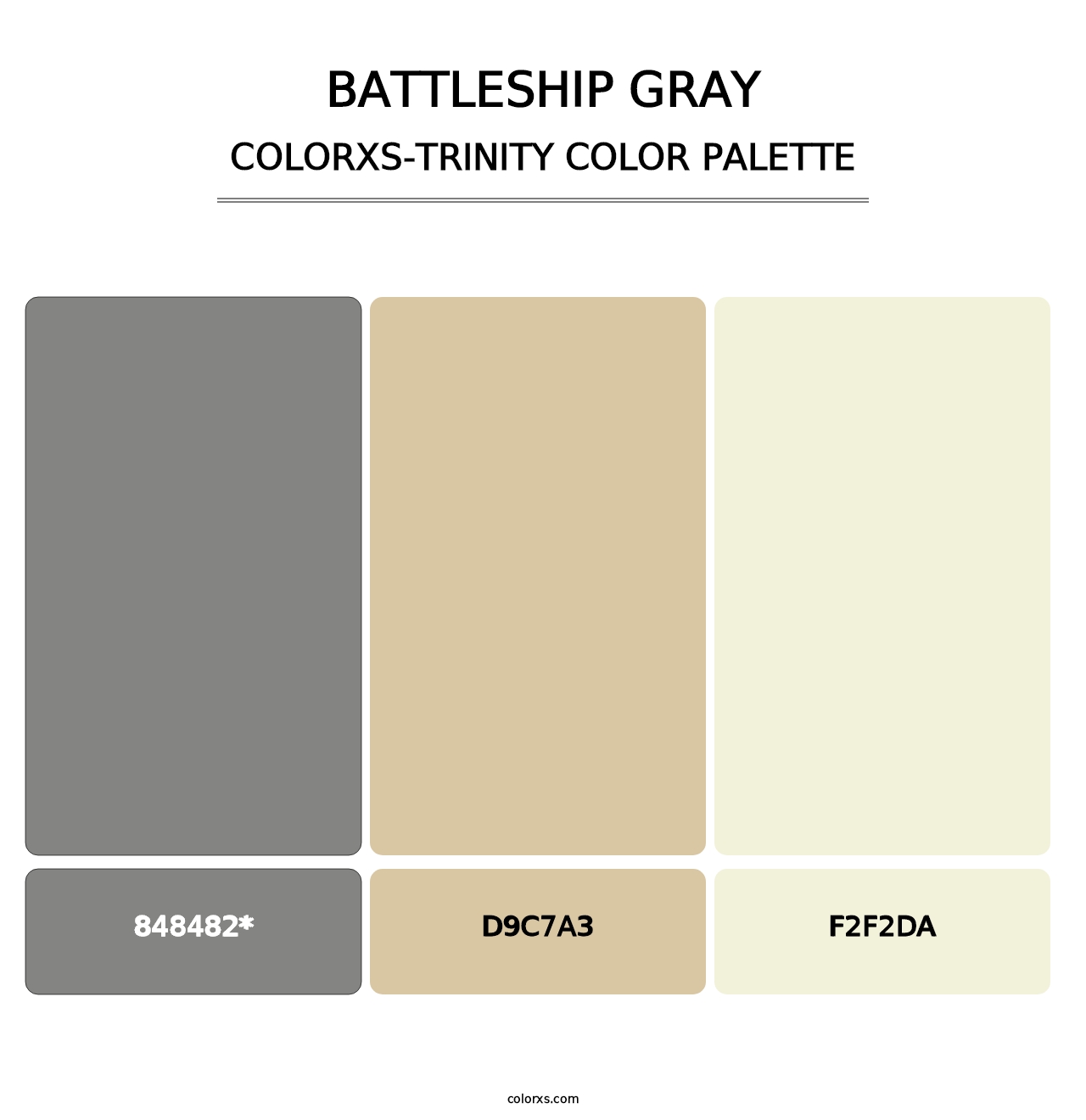 Battleship Gray - Colorxs Trinity Palette