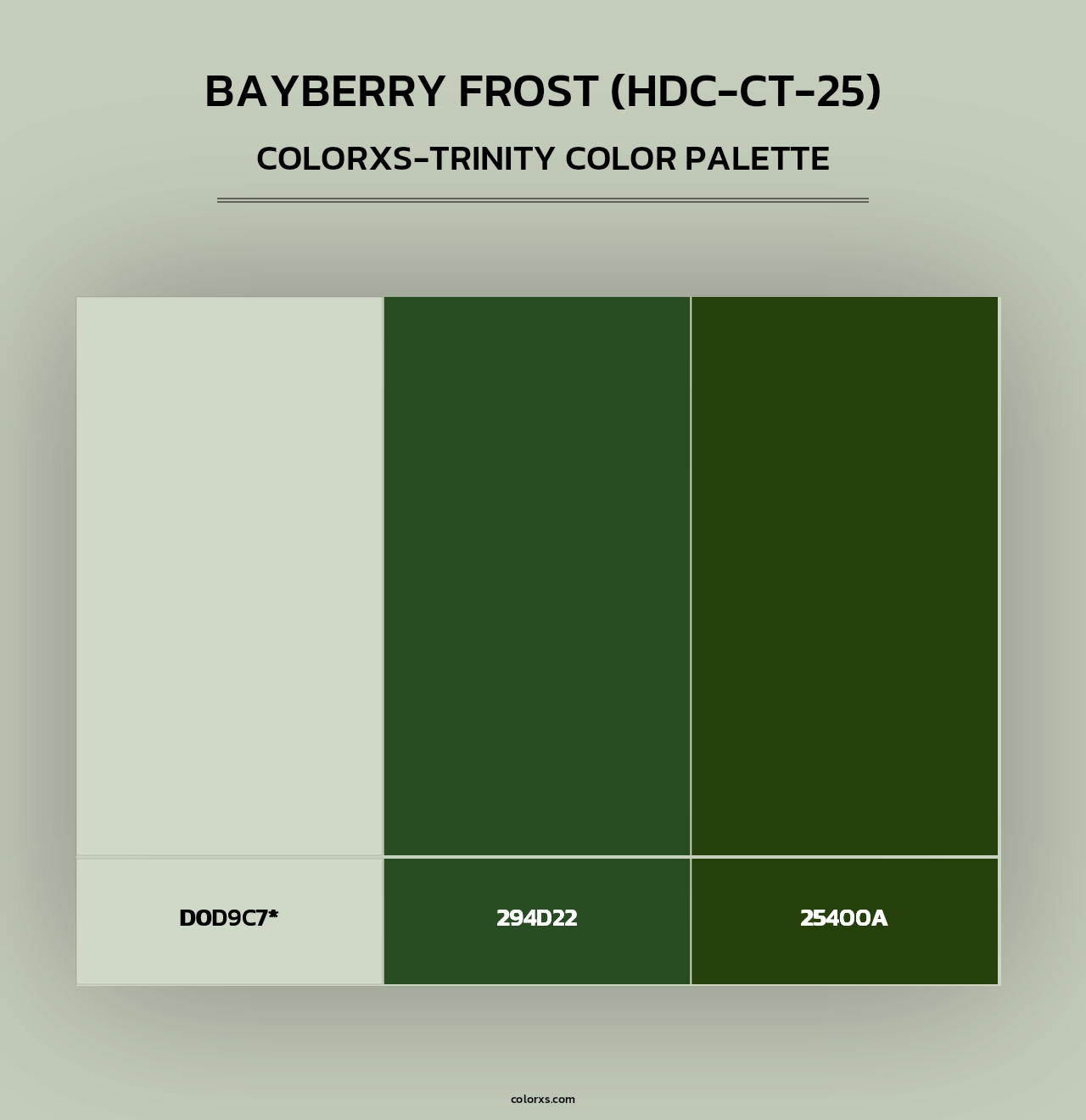 Bayberry Frost (HDC-CT-25) - Colorxs Trinity Palette