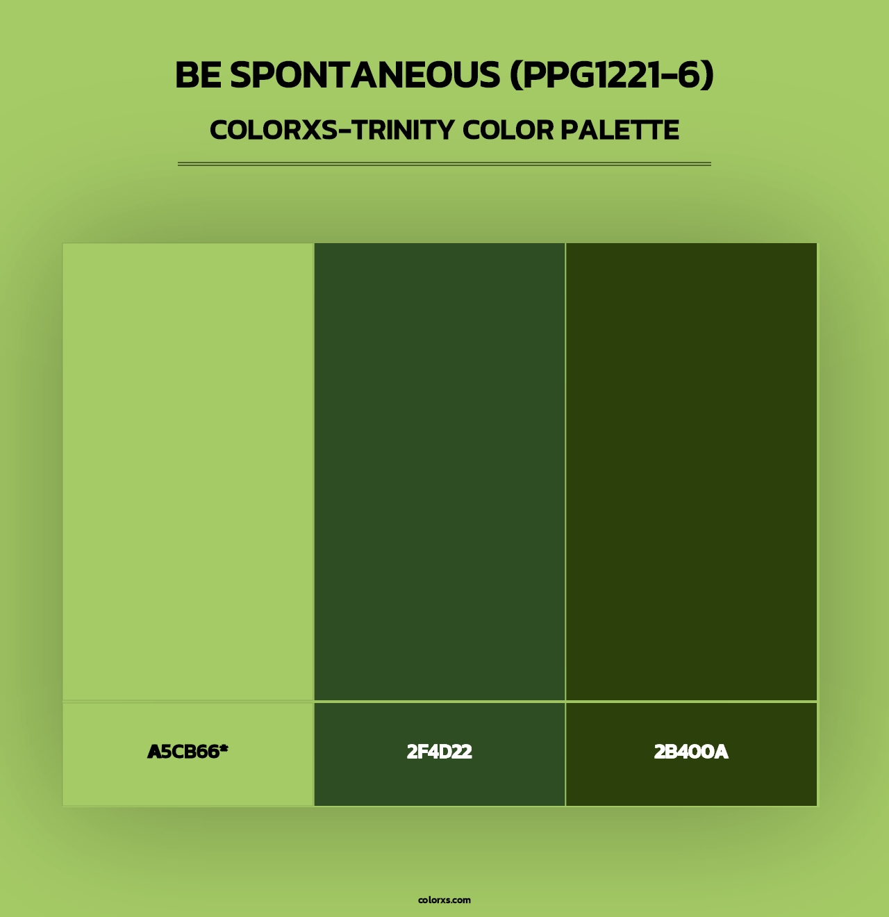 Be Spontaneous (PPG1221-6) - Colorxs Trinity Palette