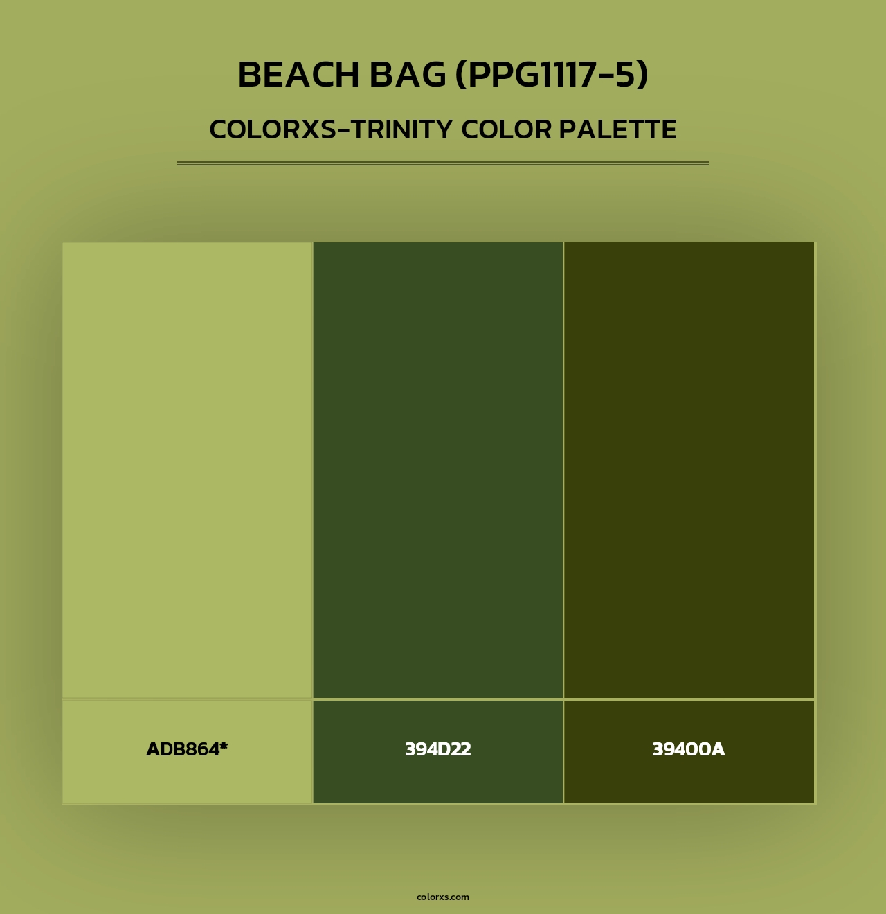 Beach Bag (PPG1117-5) - Colorxs Trinity Palette