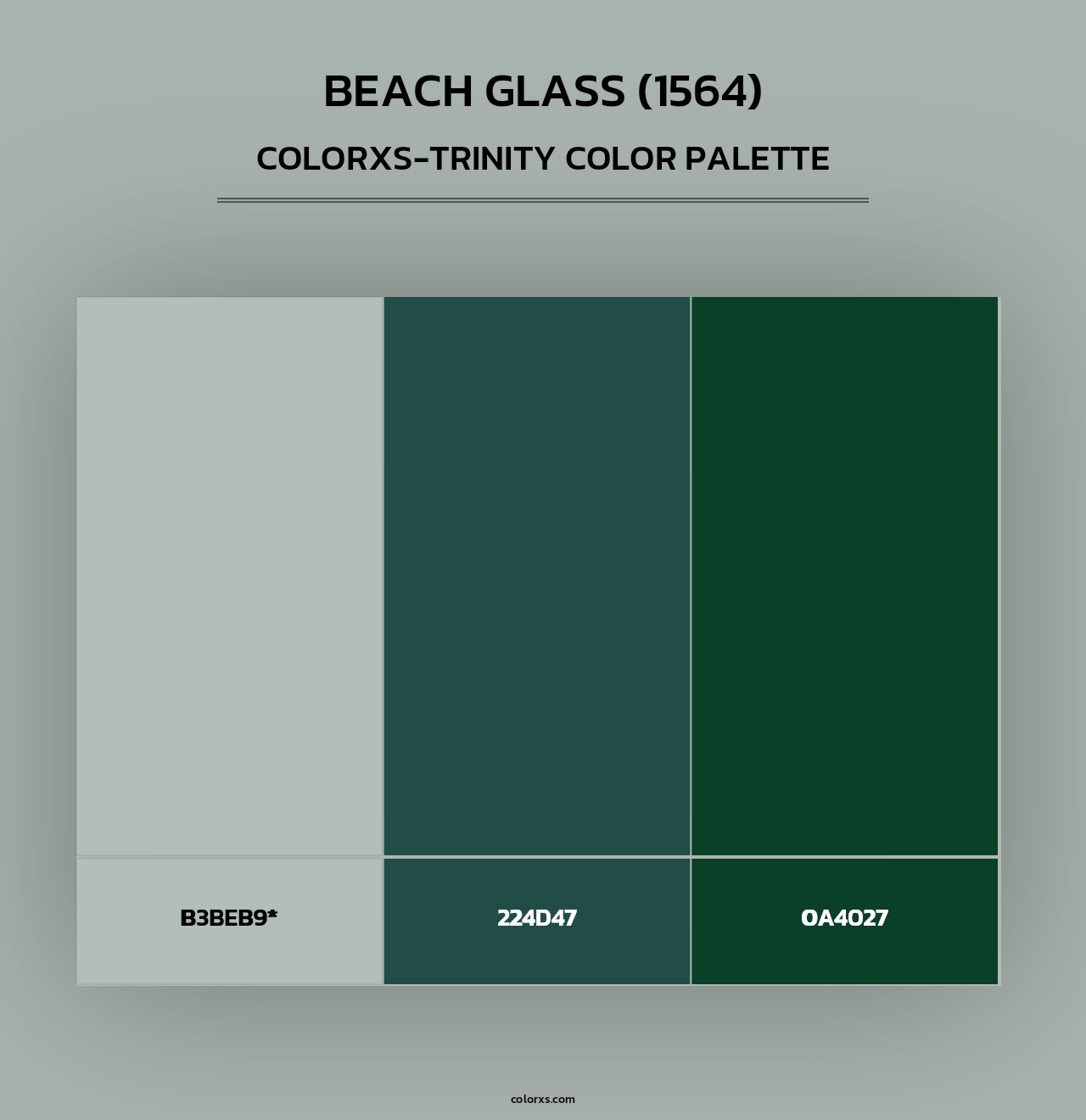 Beach Glass (1564) - Colorxs Trinity Palette