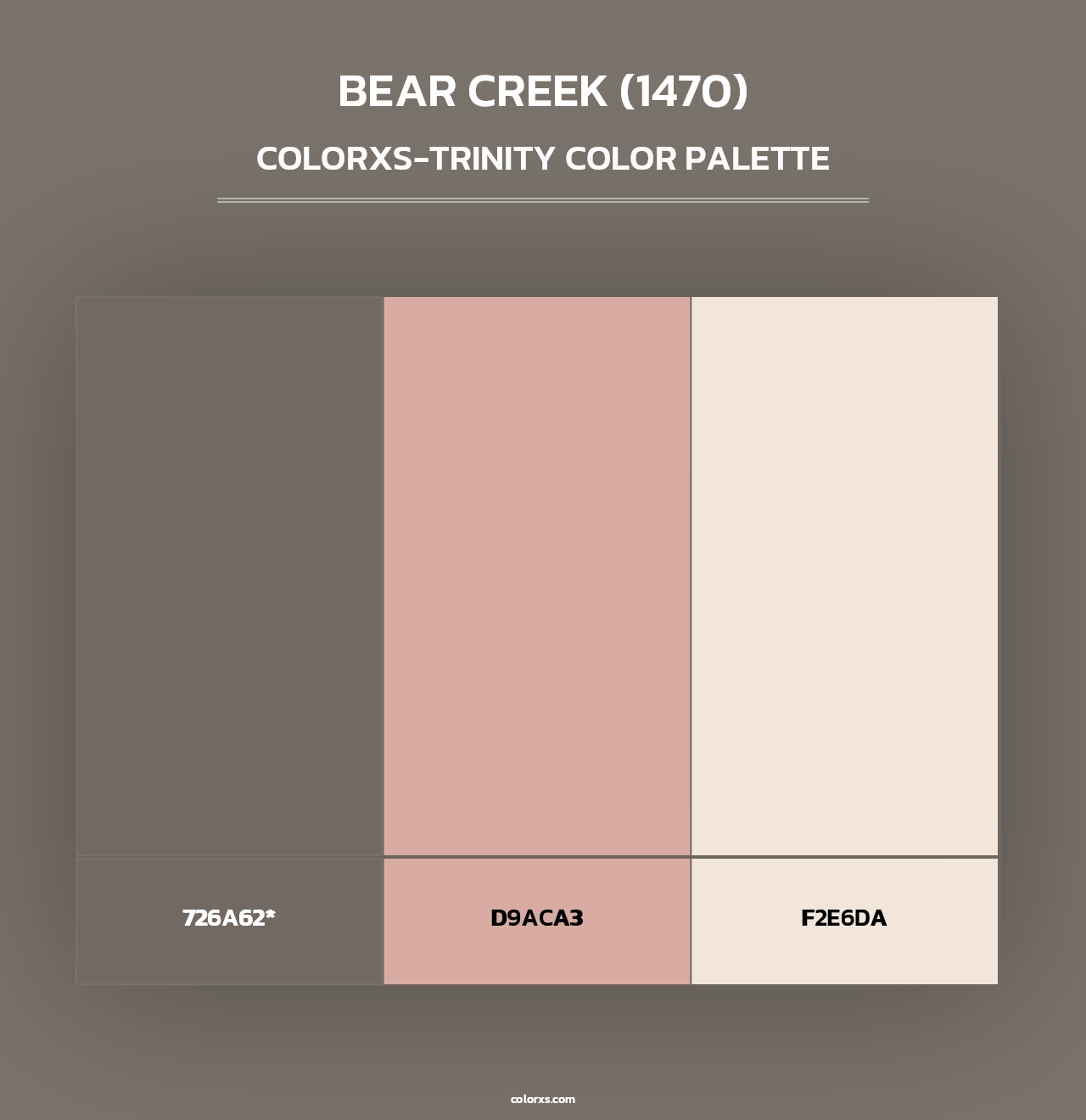Bear Creek (1470) - Colorxs Trinity Palette